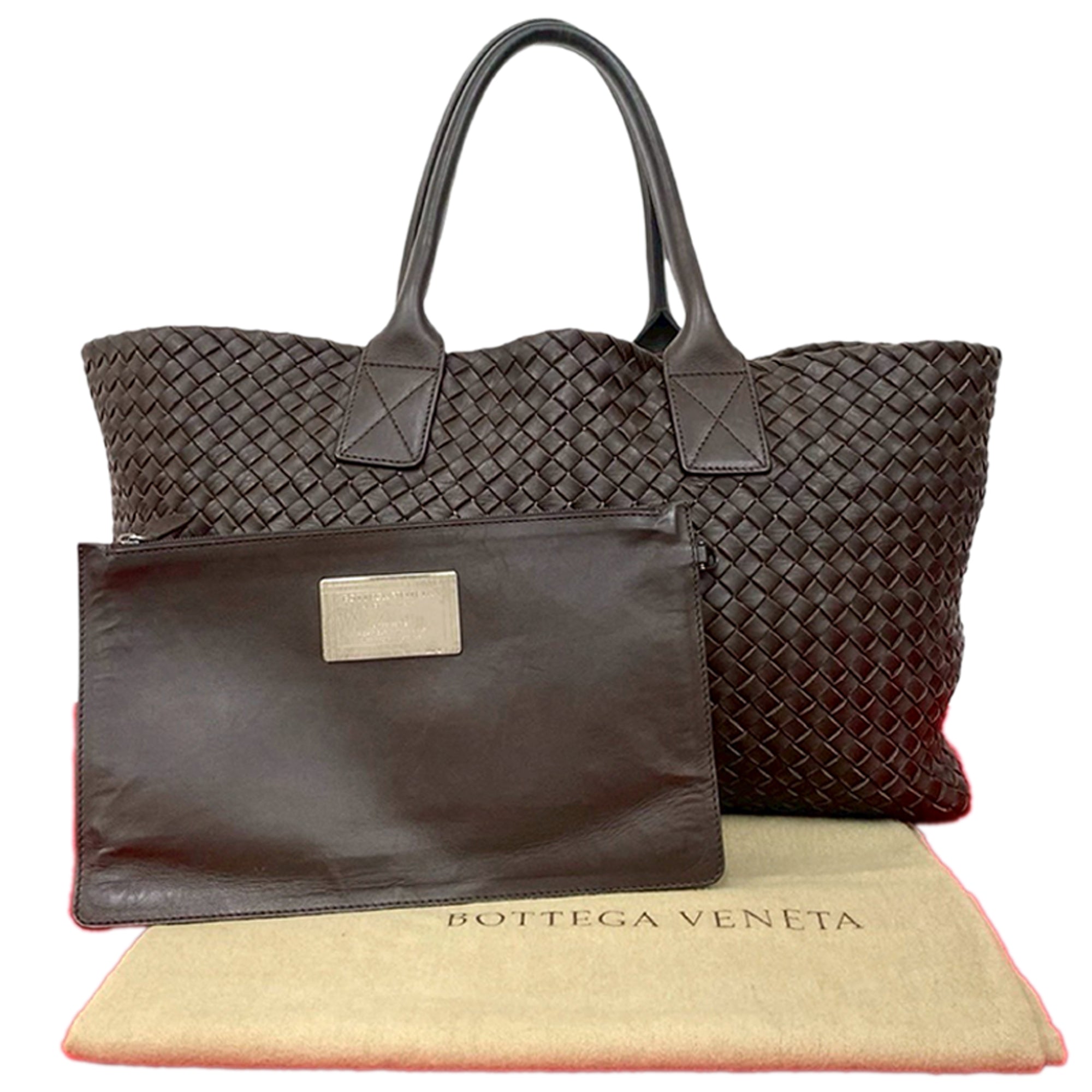 Bottega Veneta Medium Lambskin Intreccio Cabat Tote - image 10