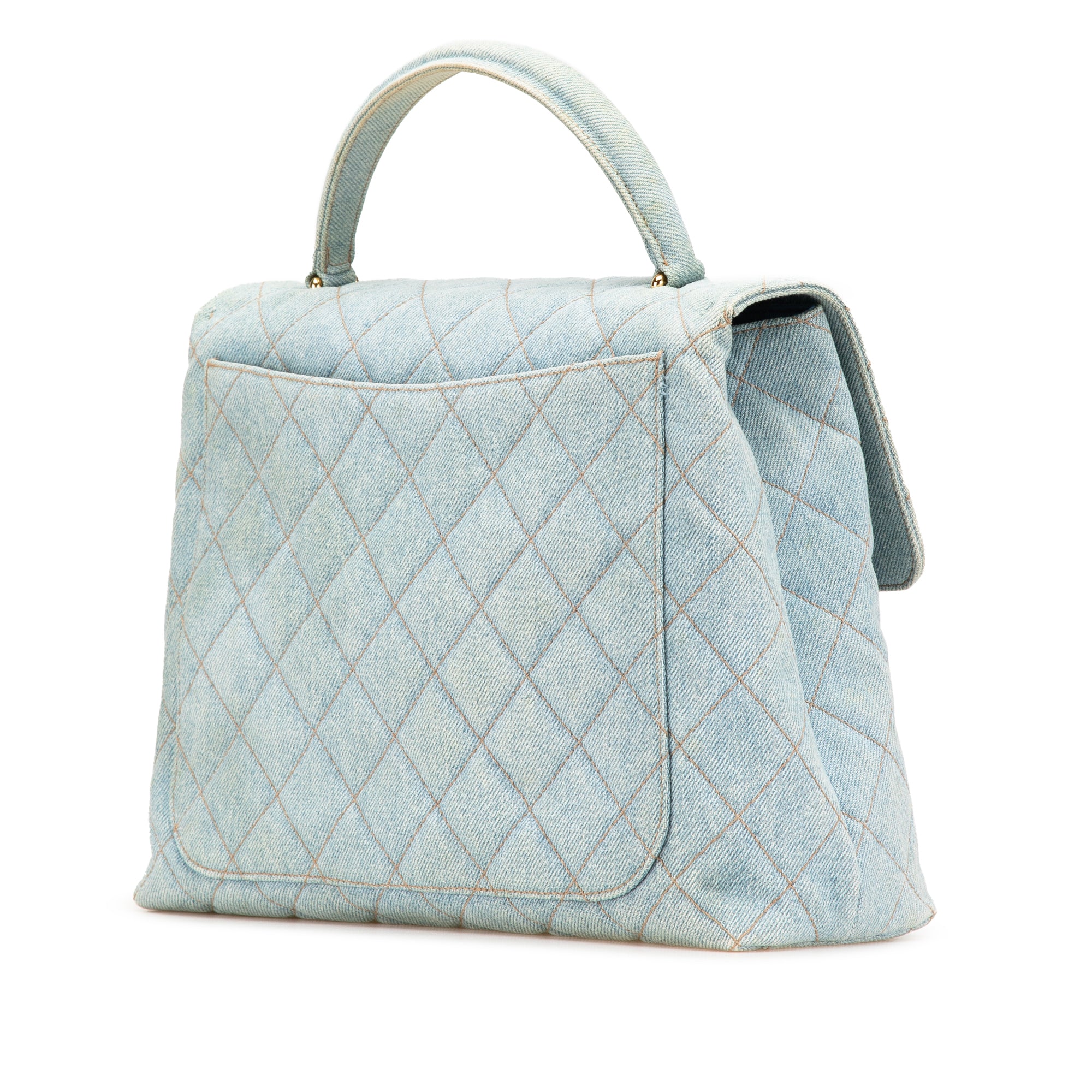 Chanel Denim Kelly Top Handle Bag - image 2