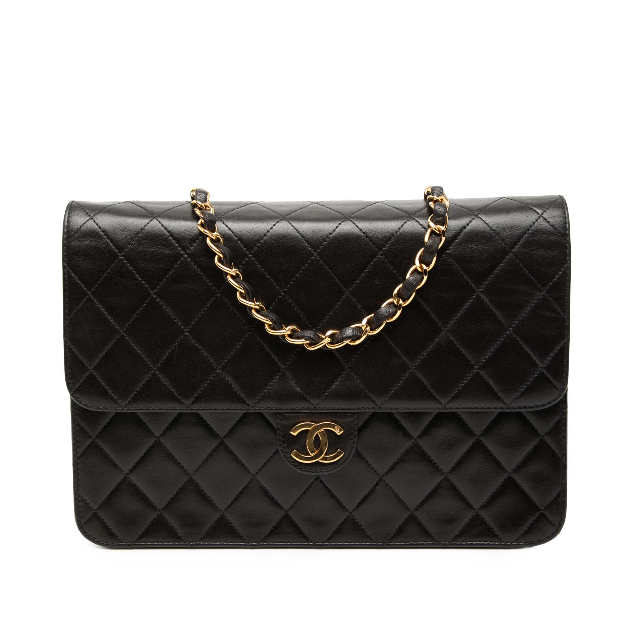 Chanel Medium CC Quilted Lambskin Single Flap - image 1