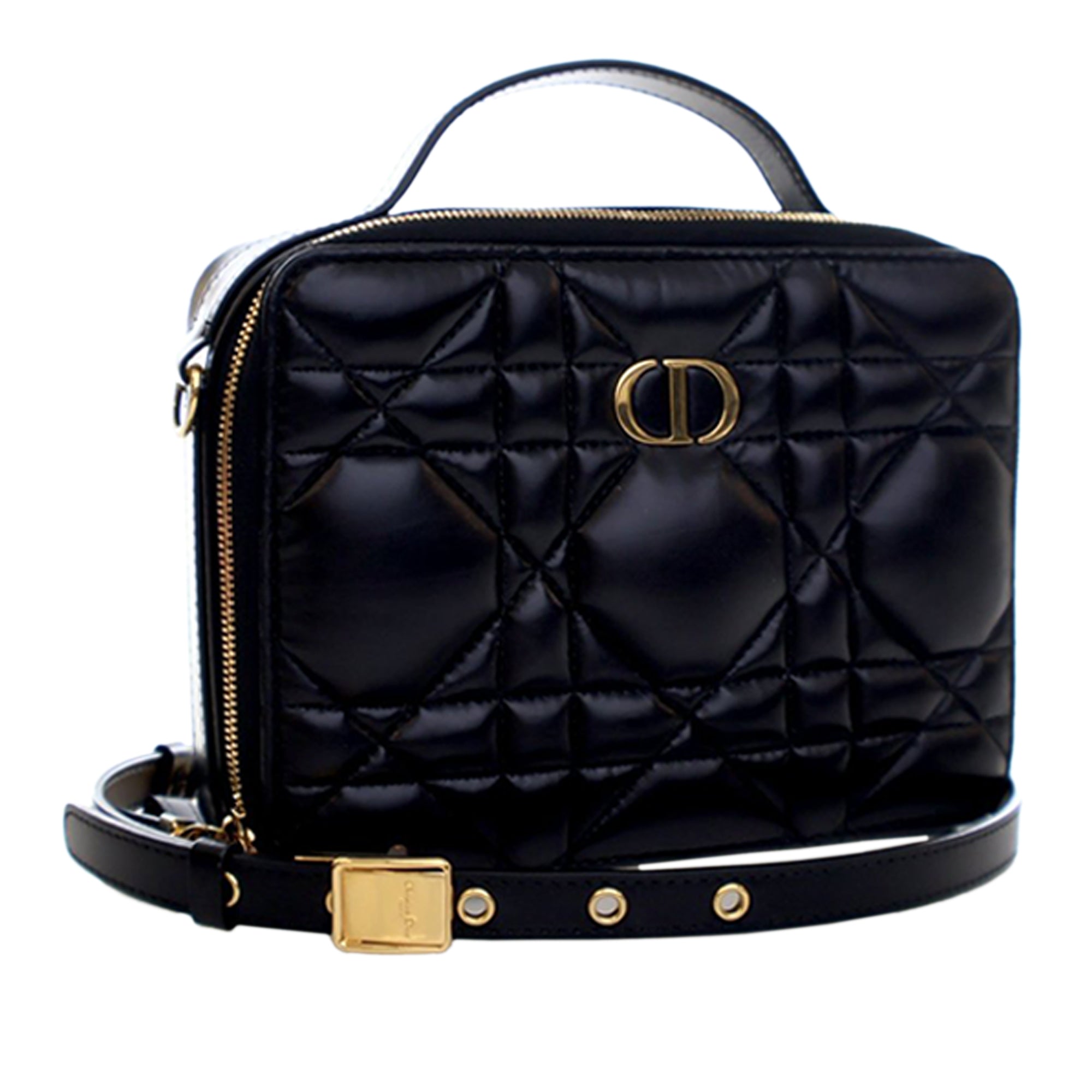 Dior Calfskin Macrocannage Caro Box Bag - image 3