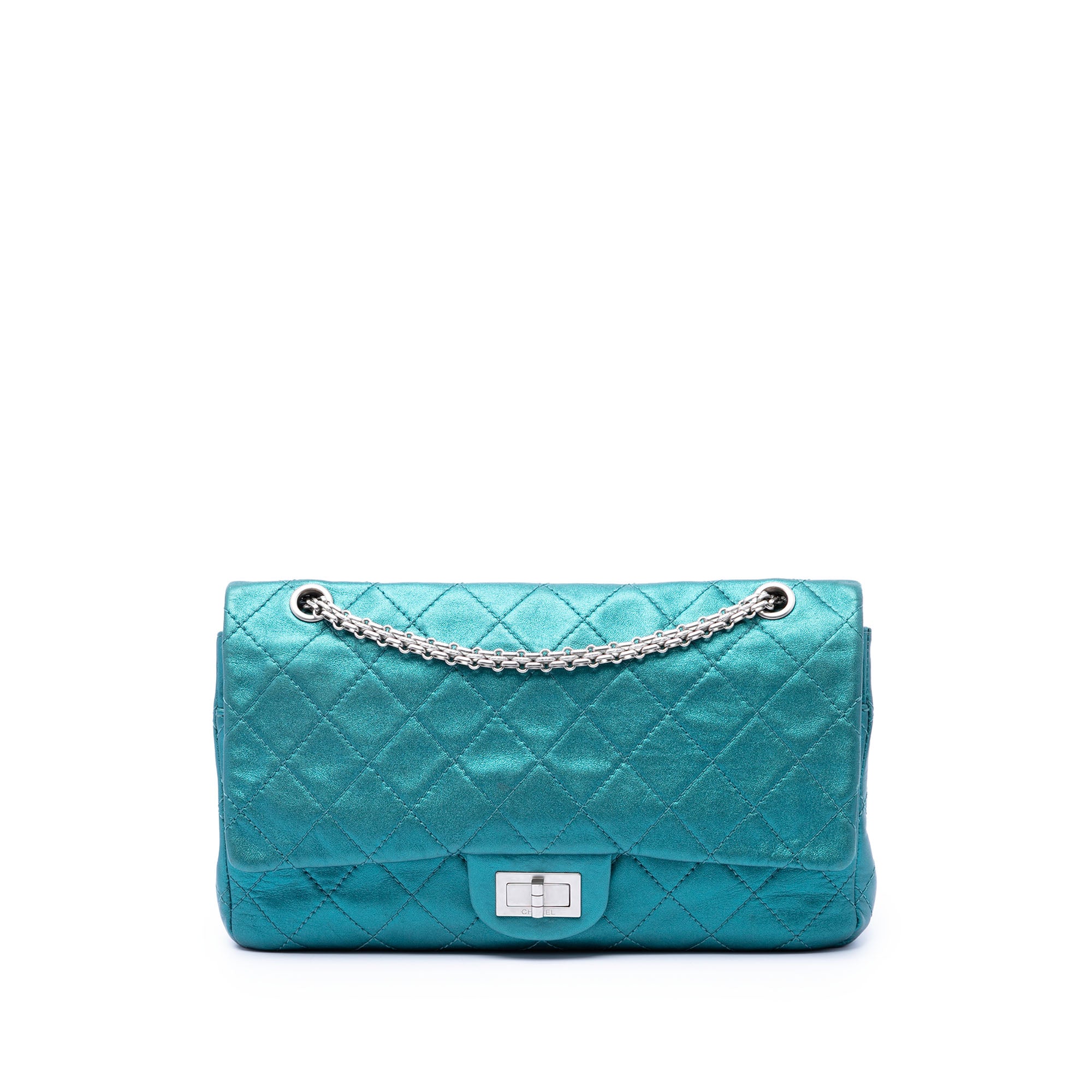 Chanel Quilted Metallic Lambskin Reissue 2.55 Double Flap 227 - image 1