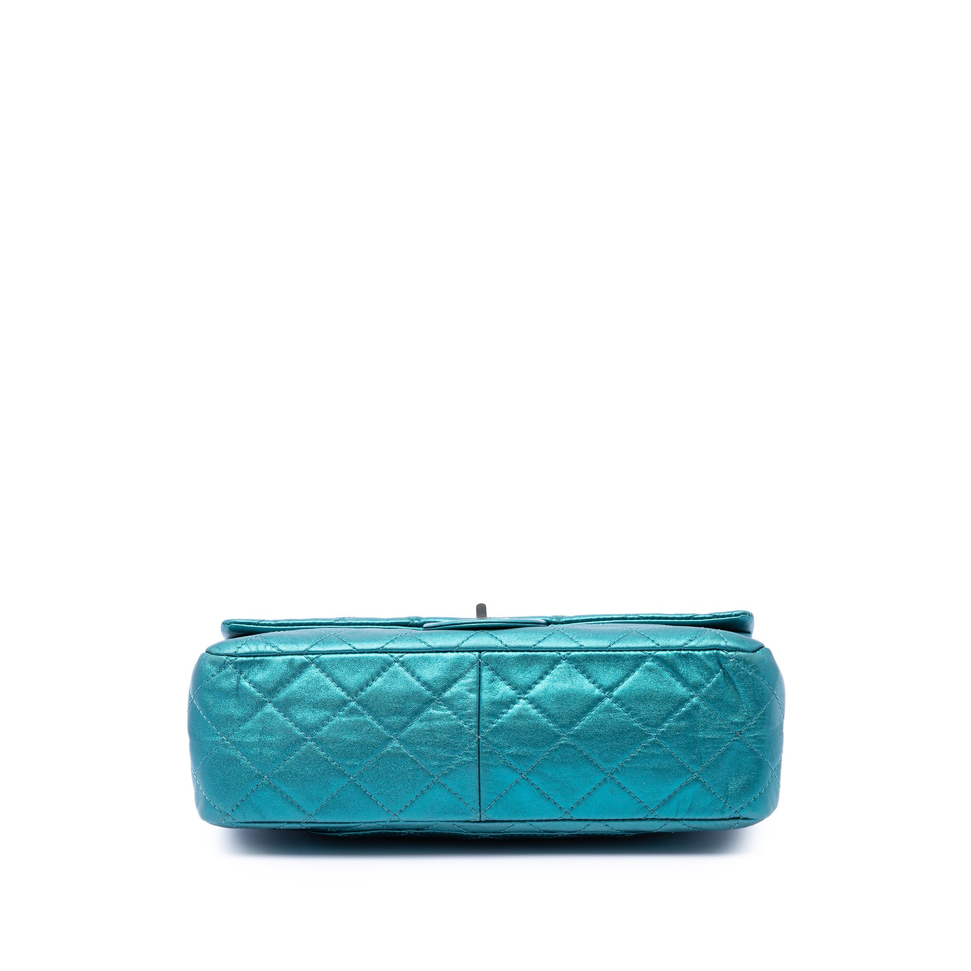 Chanel Quilted Metallic Lambskin Reissue 2.55 Double Flap 227 - image 3