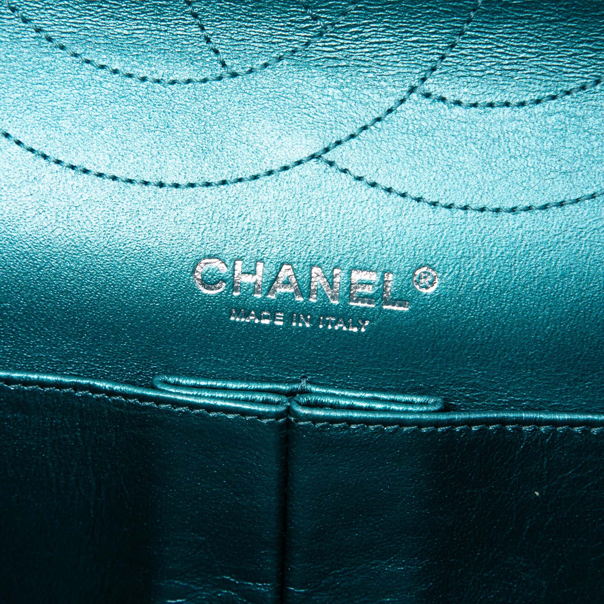 Chanel Quilted Metallic Lambskin Reissue 2.55 Double Flap 227 - image 5