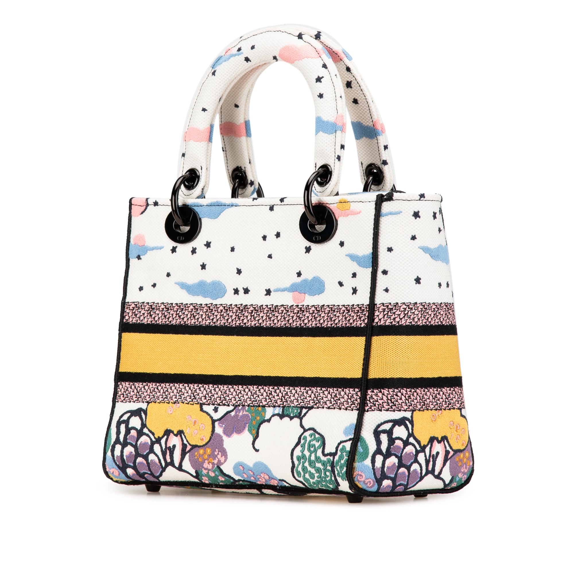 Dior Medium Embroidered Canvas Ciel De Reve Lady D Lite - image 2