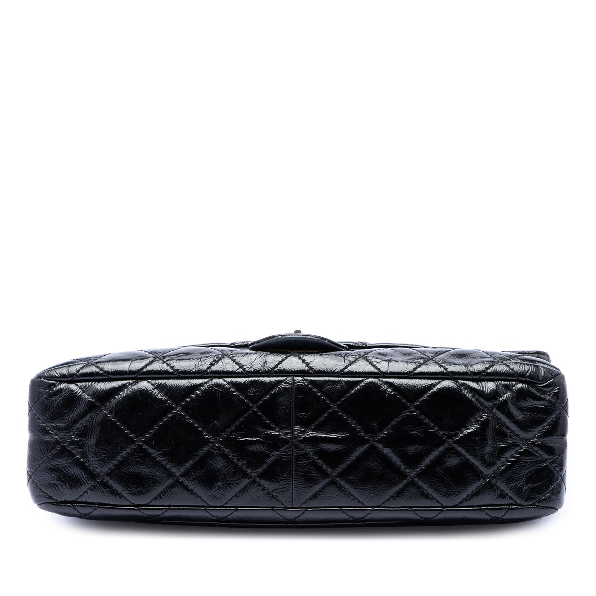 Chanel Quilted Crinkled Patent Reissue 2.55 Double Flap 227 - image 3