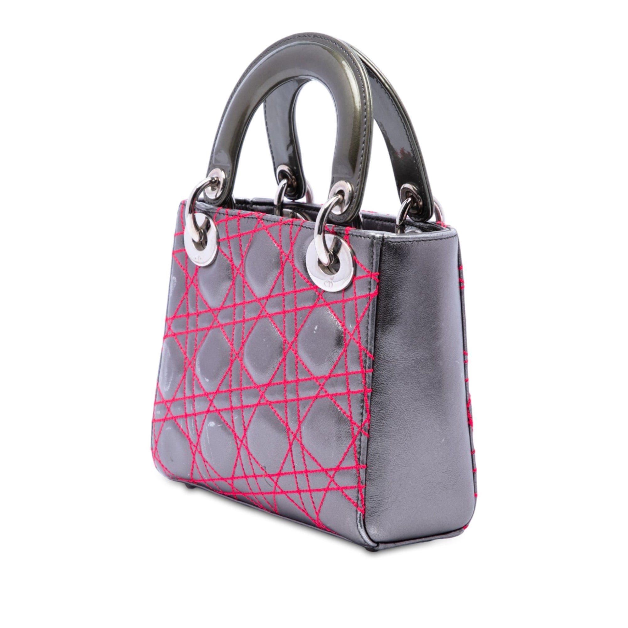 Dior Anselm Reyle Mini Metallic Lambskin Cannage Lady Dior - image 2