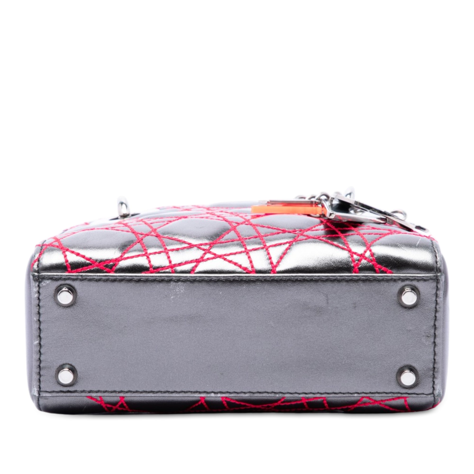 Dior Anselm Reyle Mini Metallic Lambskin Cannage Lady Dior - image 3