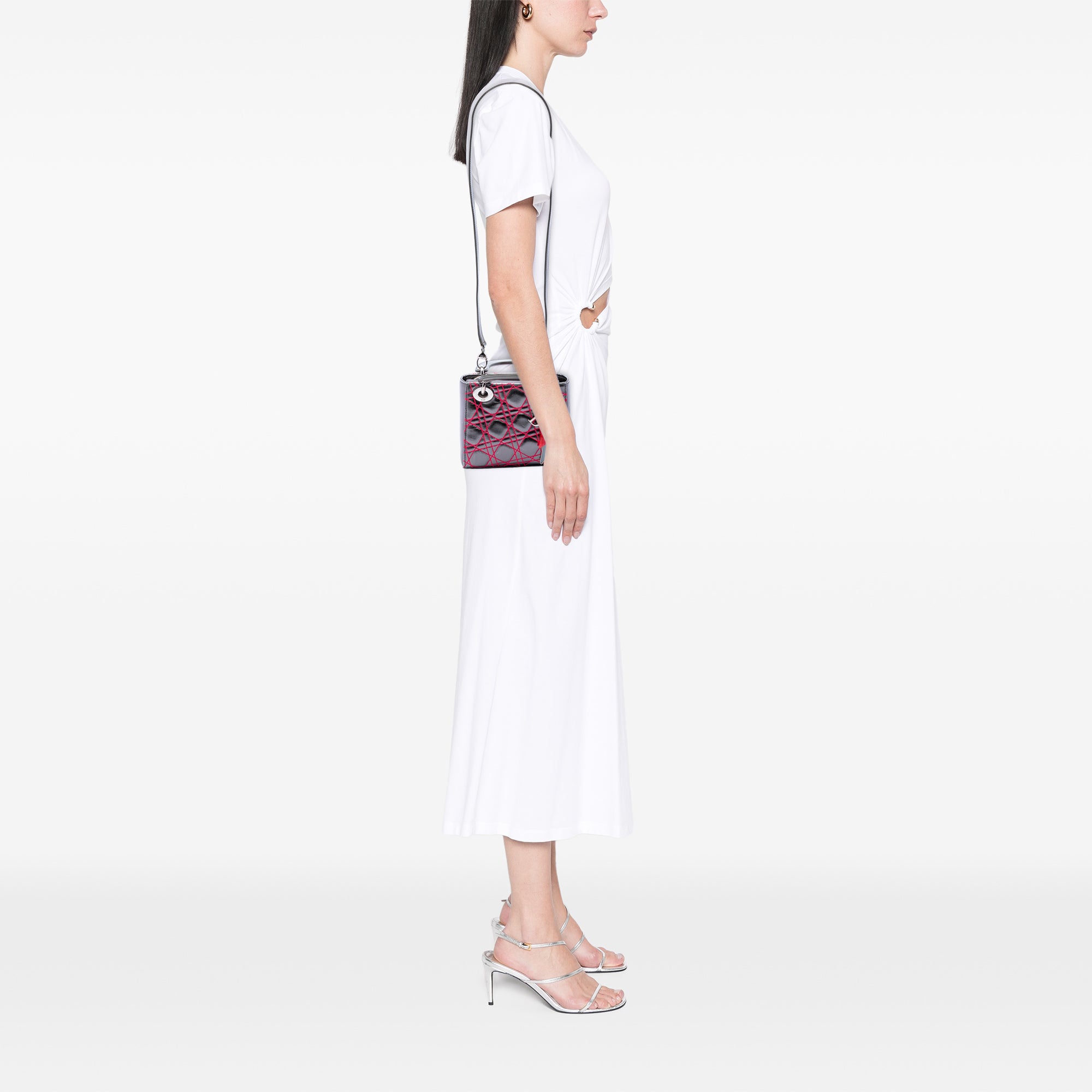 Dior Anselm Reyle Mini Metallic Lambskin Cannage Lady Dior - image 7
