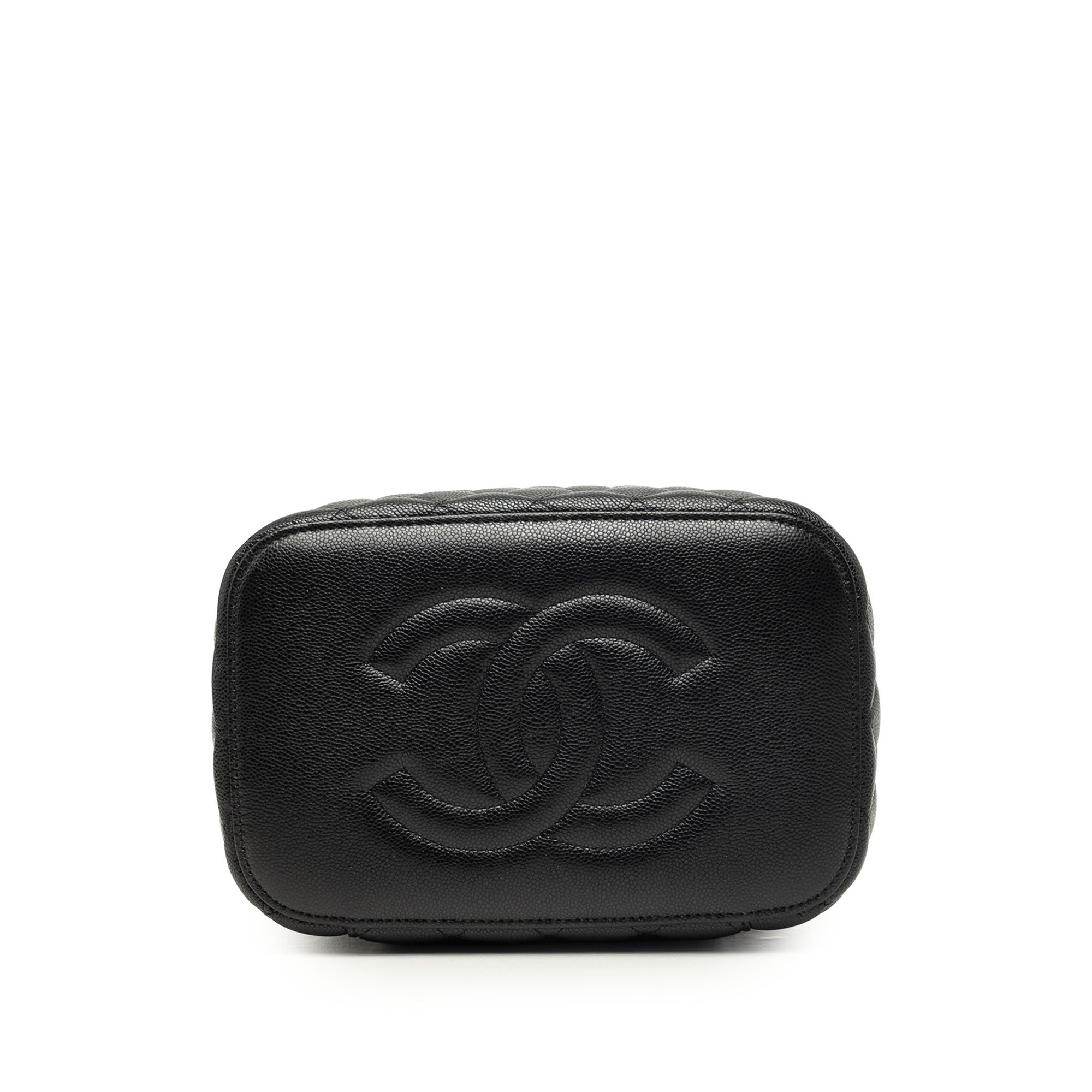 Chanel Medium CC Quilted Caviar Vanity Case - image 3