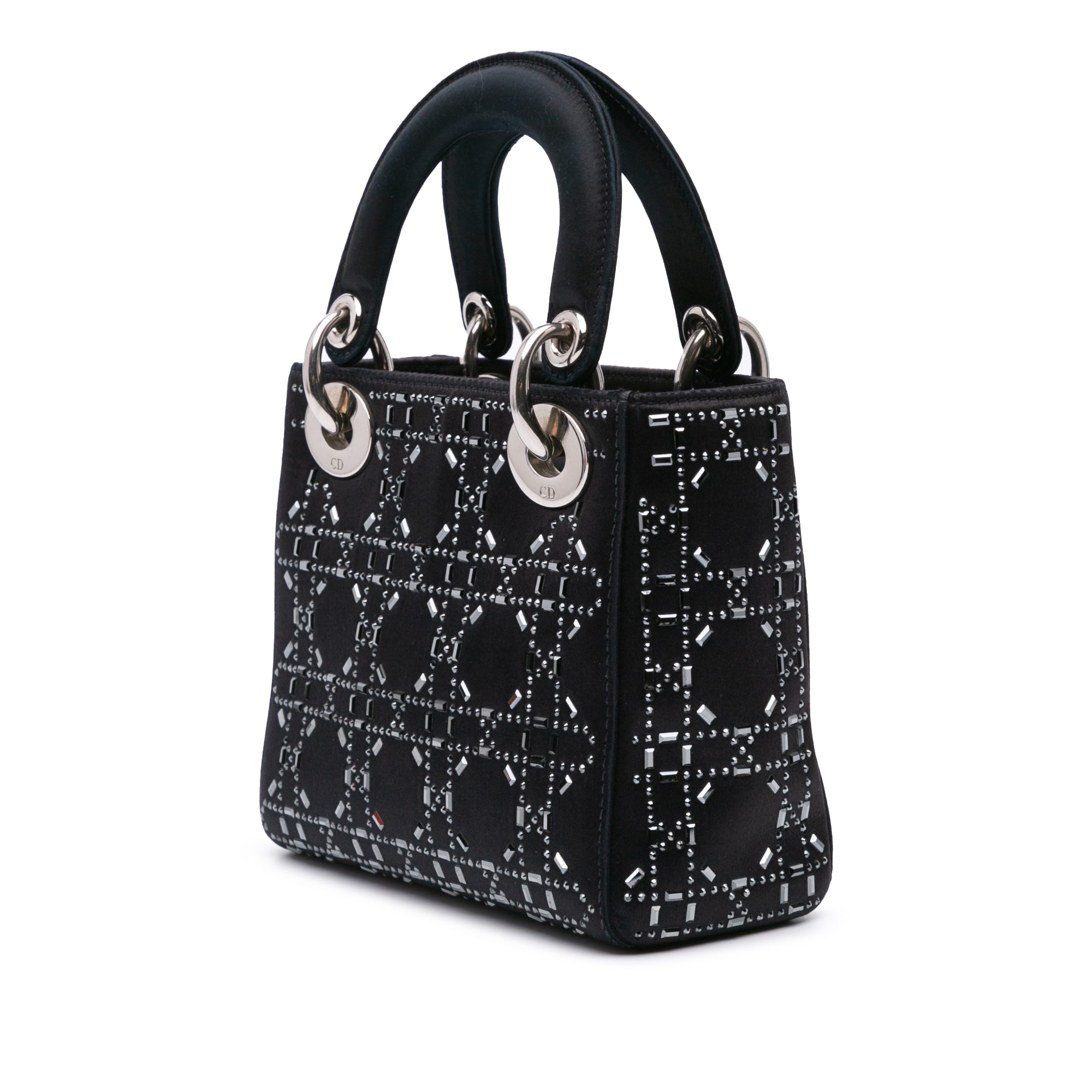 Dior Mini Velvet Cannage Strass Embellished Lady Dior - image 2