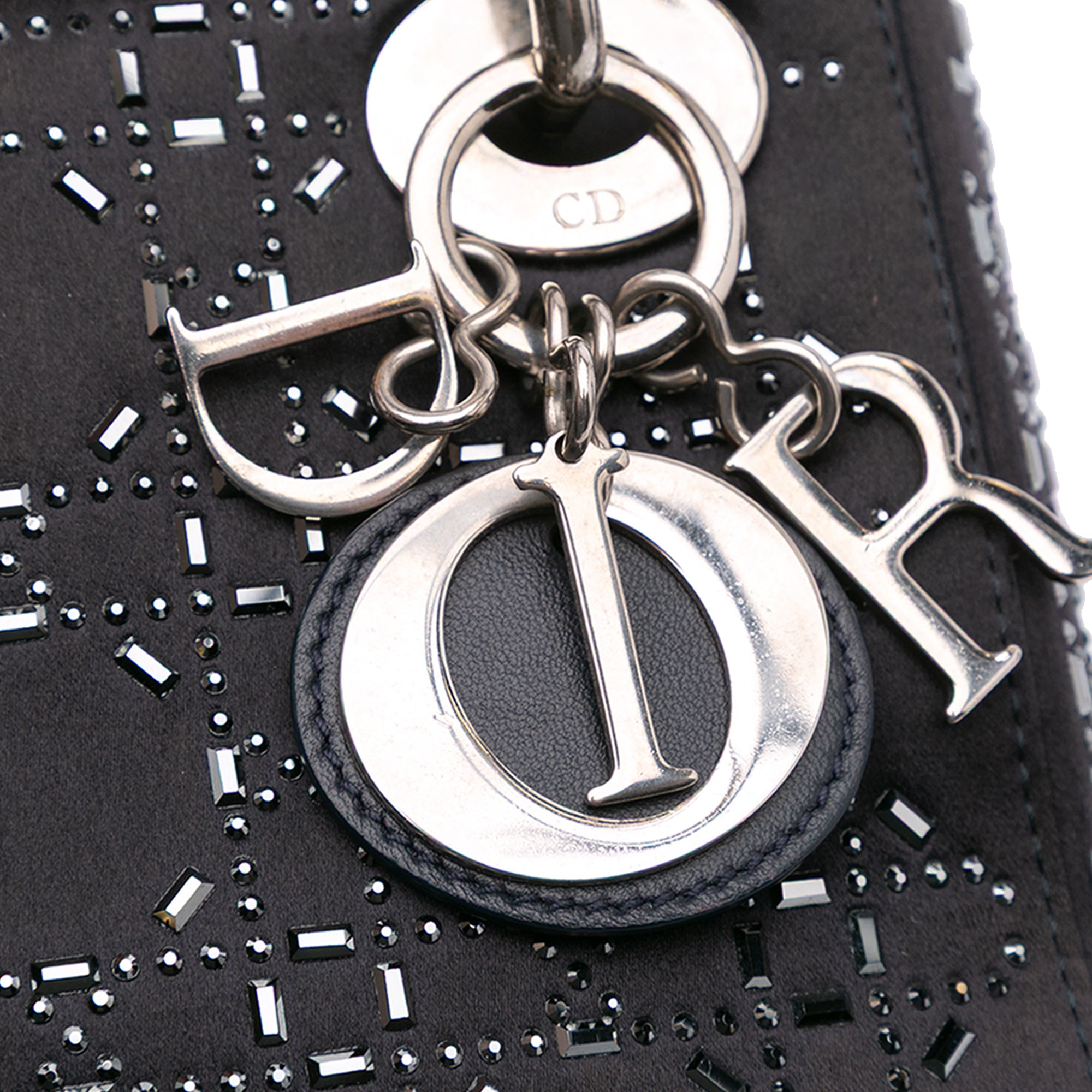 Dior Mini Velvet Cannage Strass Embellished Lady Dior - image 7
