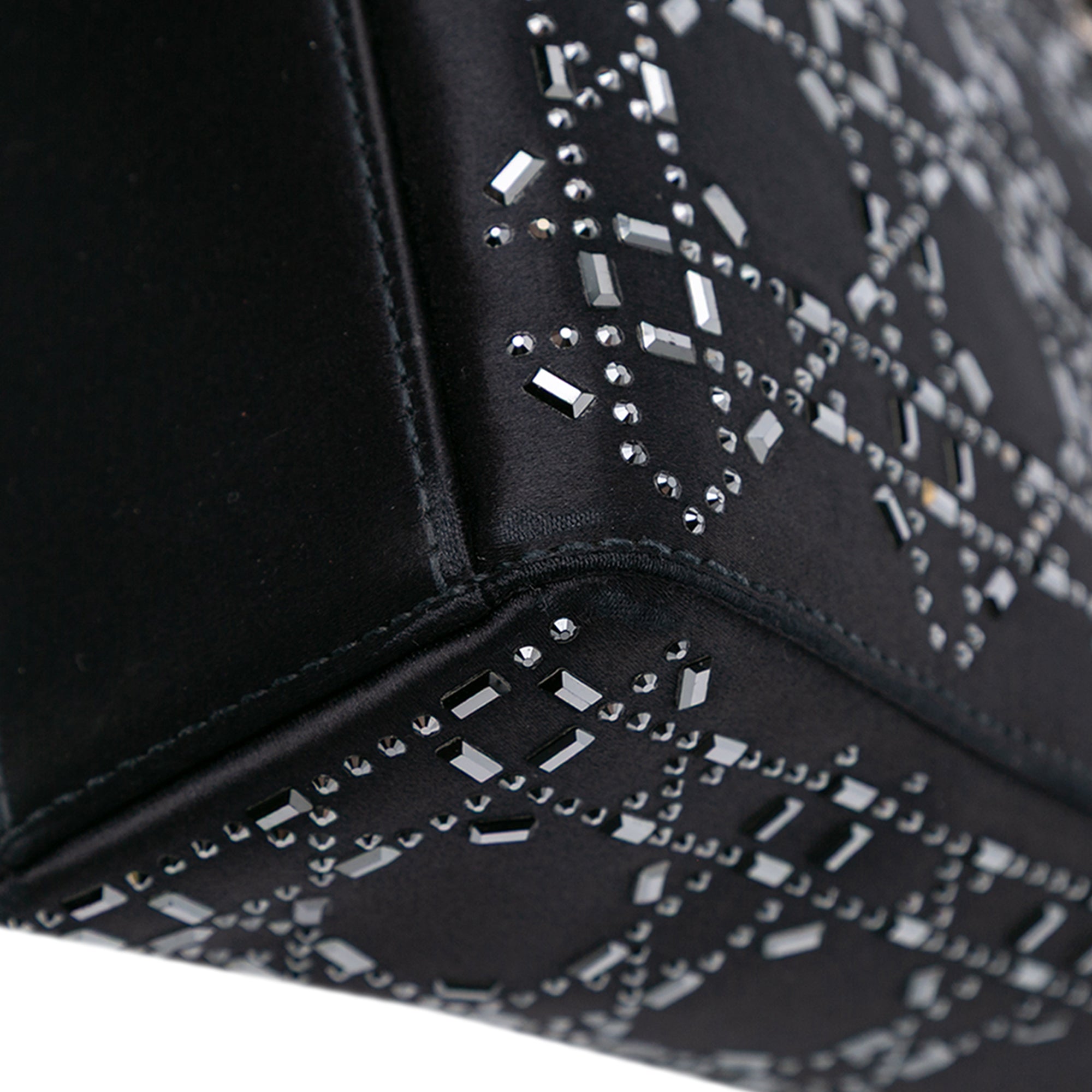 Dior Mini Velvet Cannage Strass Embellished Lady Dior - image 8