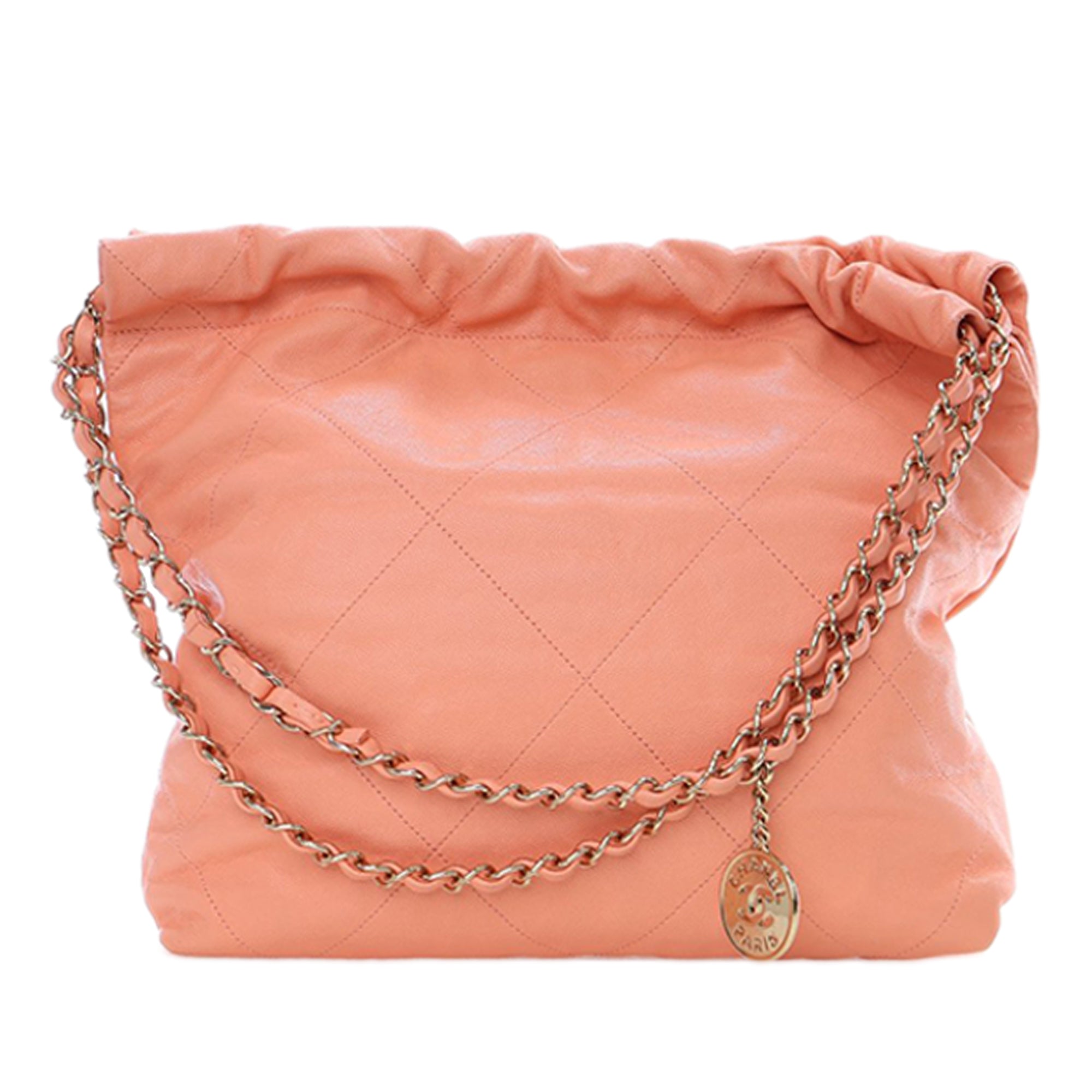 Chanel Small Quilted Caviar 22 Hobo - image 4