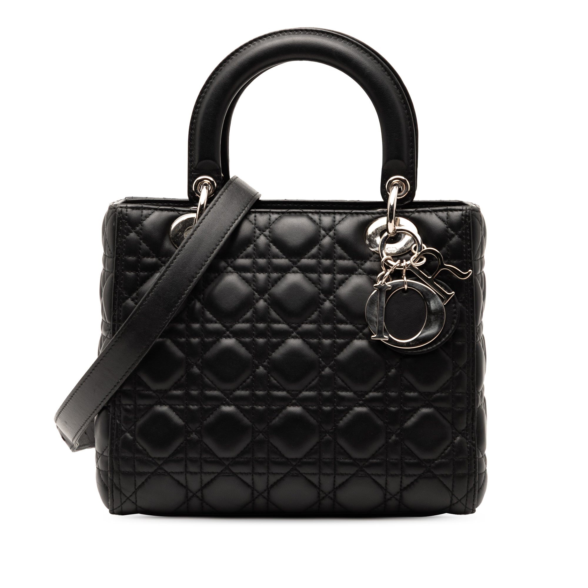Dior Medium Lambskin Cannage Lady Dior - image 1