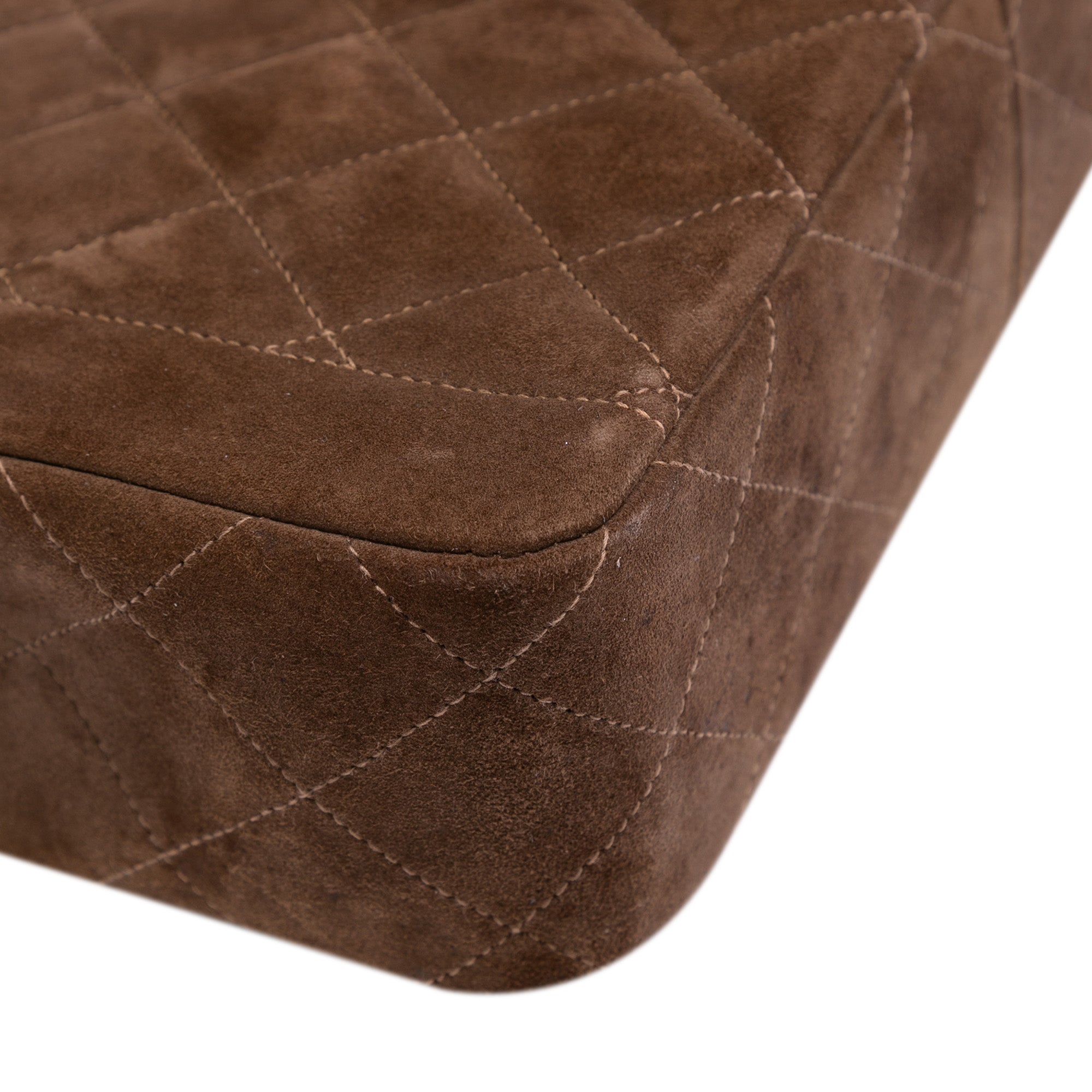 Chanel Small CC Quilted Suede Single Flap - image 10
