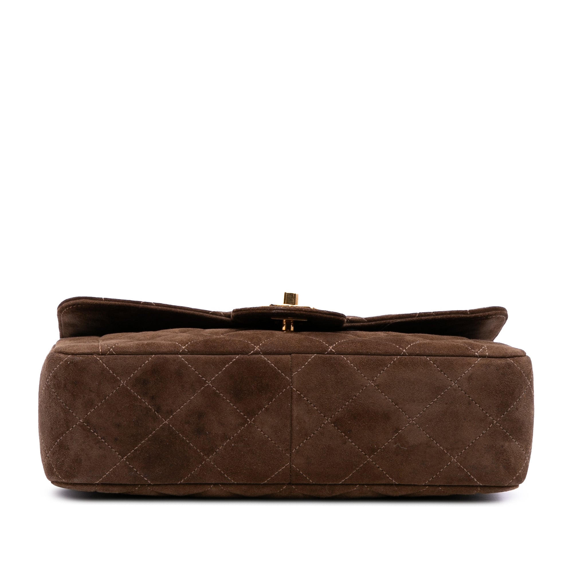 Chanel Small CC Quilted Suede Single Flap - image 3