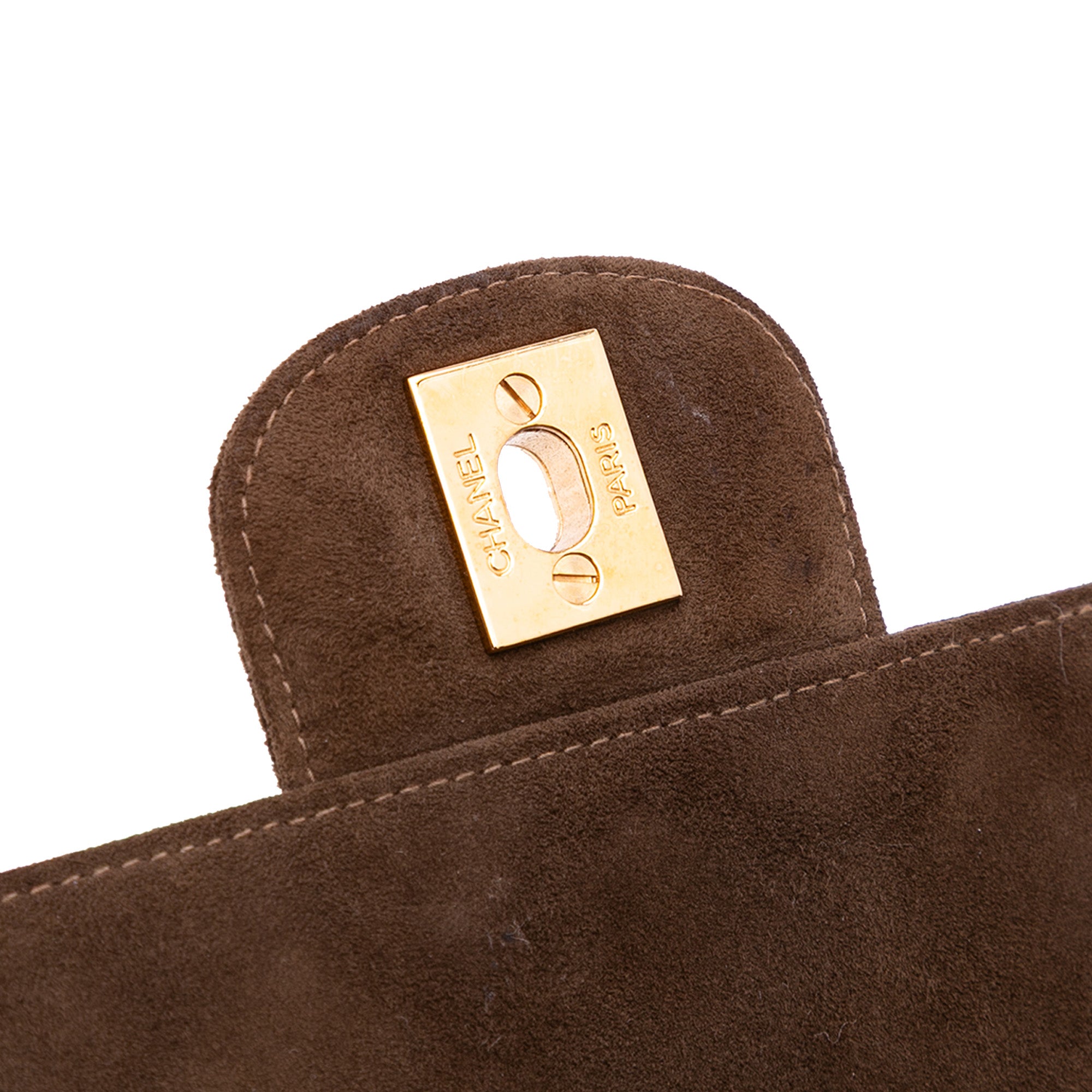 Chanel Small CC Quilted Suede Single Flap - image 7