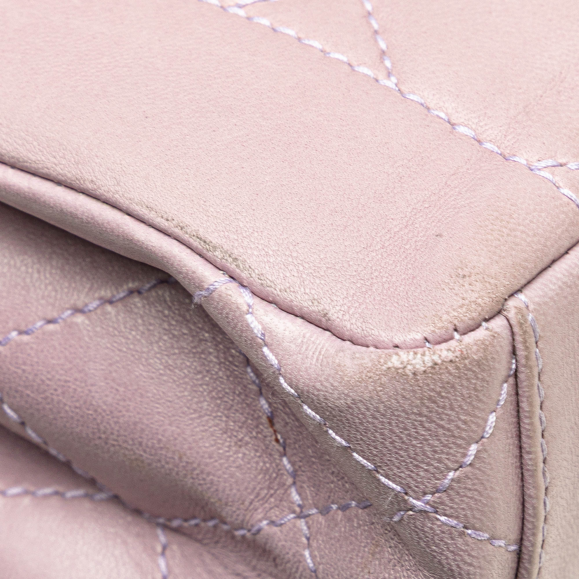 Chanel CC Quilted Lambskin Diana Flap Shoulder Bag - image 10