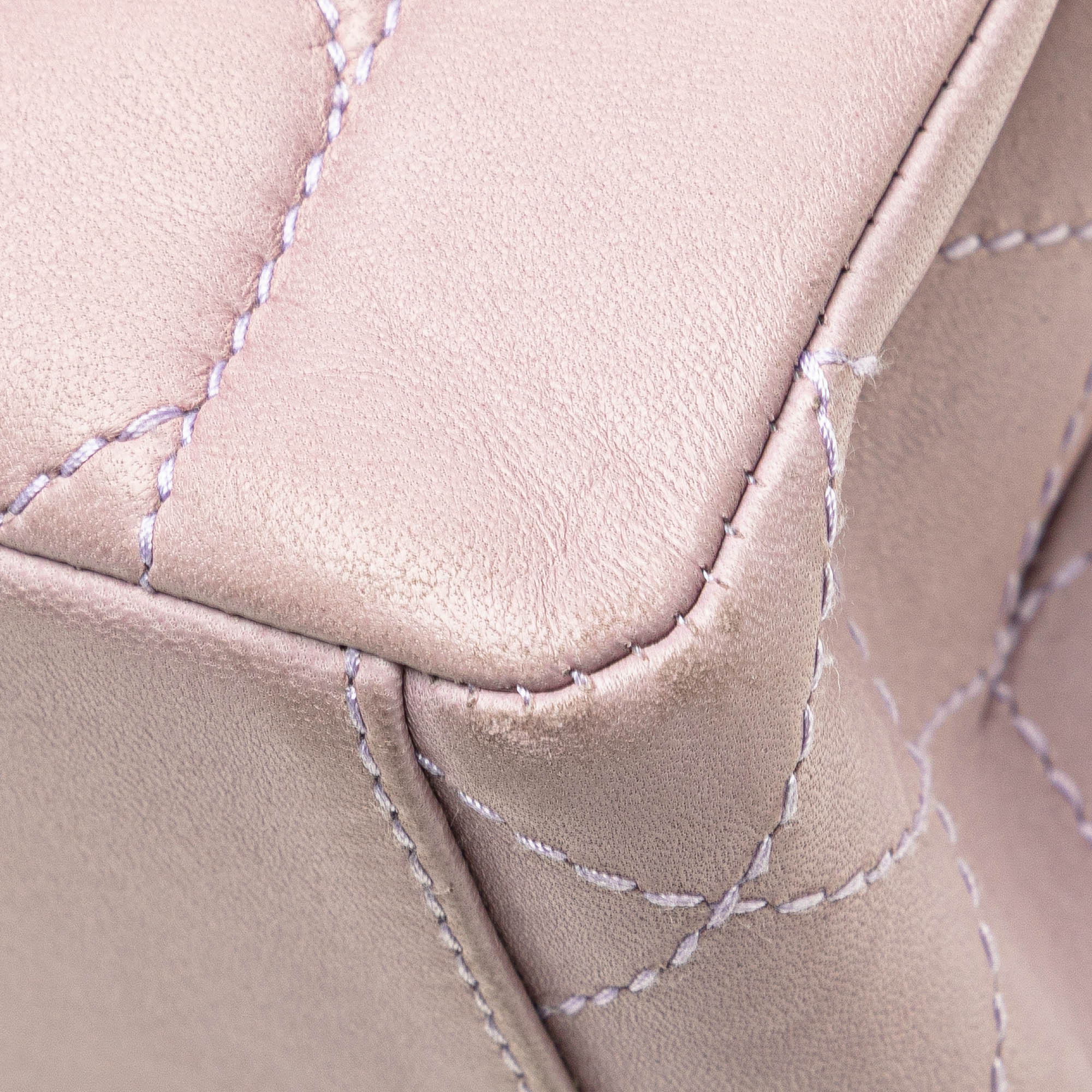 Chanel CC Quilted Lambskin Diana Flap Shoulder Bag - image 11