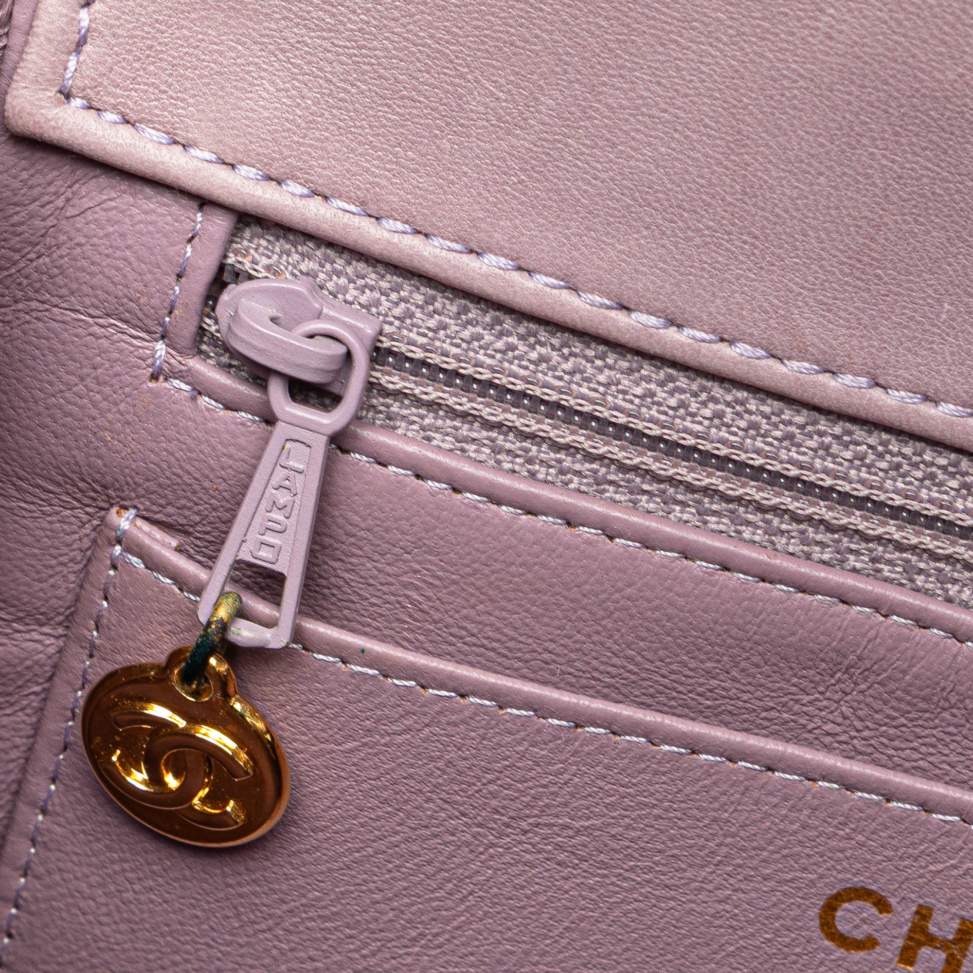 Chanel CC Quilted Lambskin Diana Flap Shoulder Bag - image 8