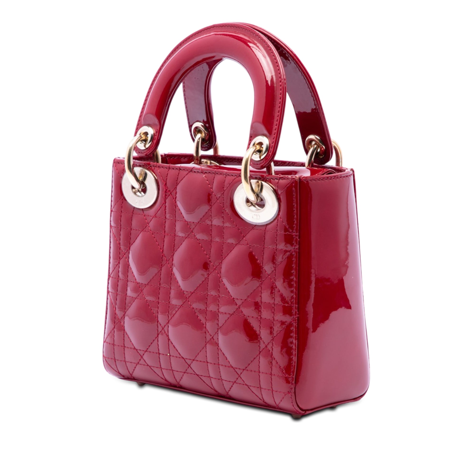 Dior Mini Patent Cannage Lady Dior - image 2