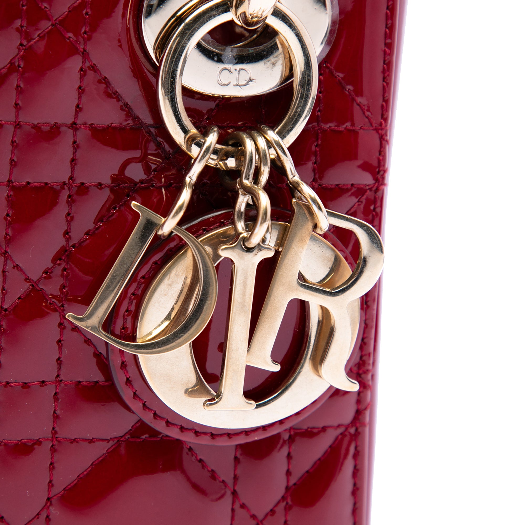 Dior Mini Patent Cannage Lady Dior - image 5