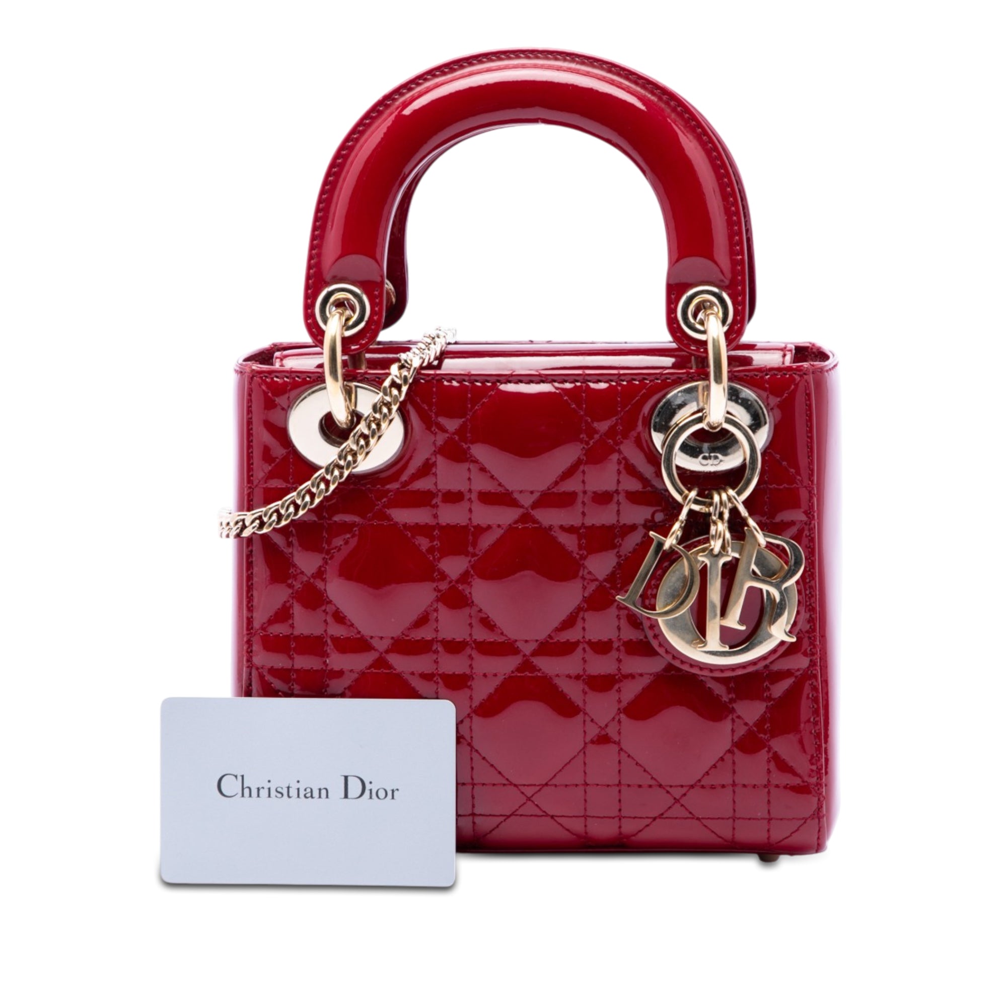 Dior Mini Patent Cannage Lady Dior - image 7