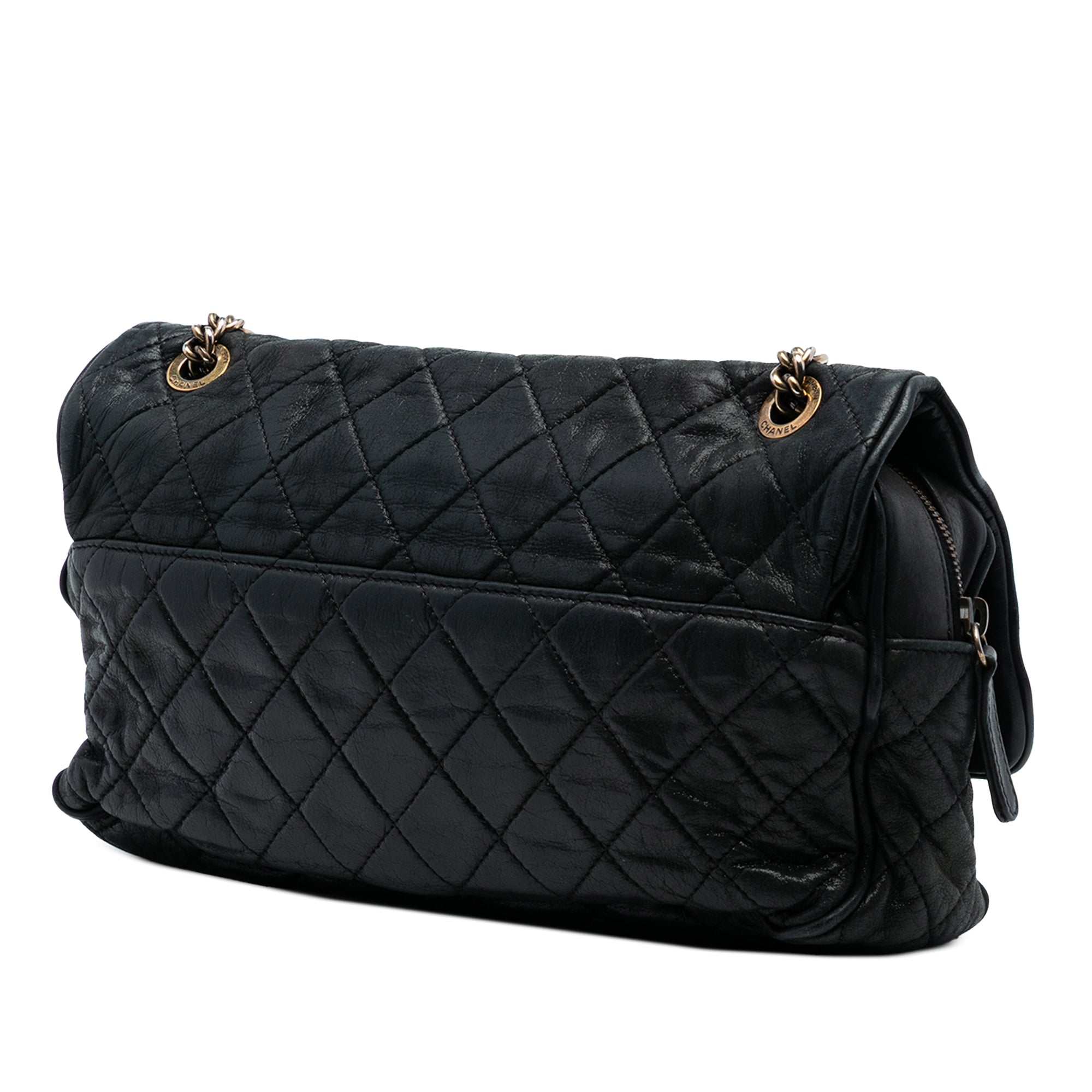 Chanel Large Quilted Iridescent Calfskin Shiva Flap - image 2