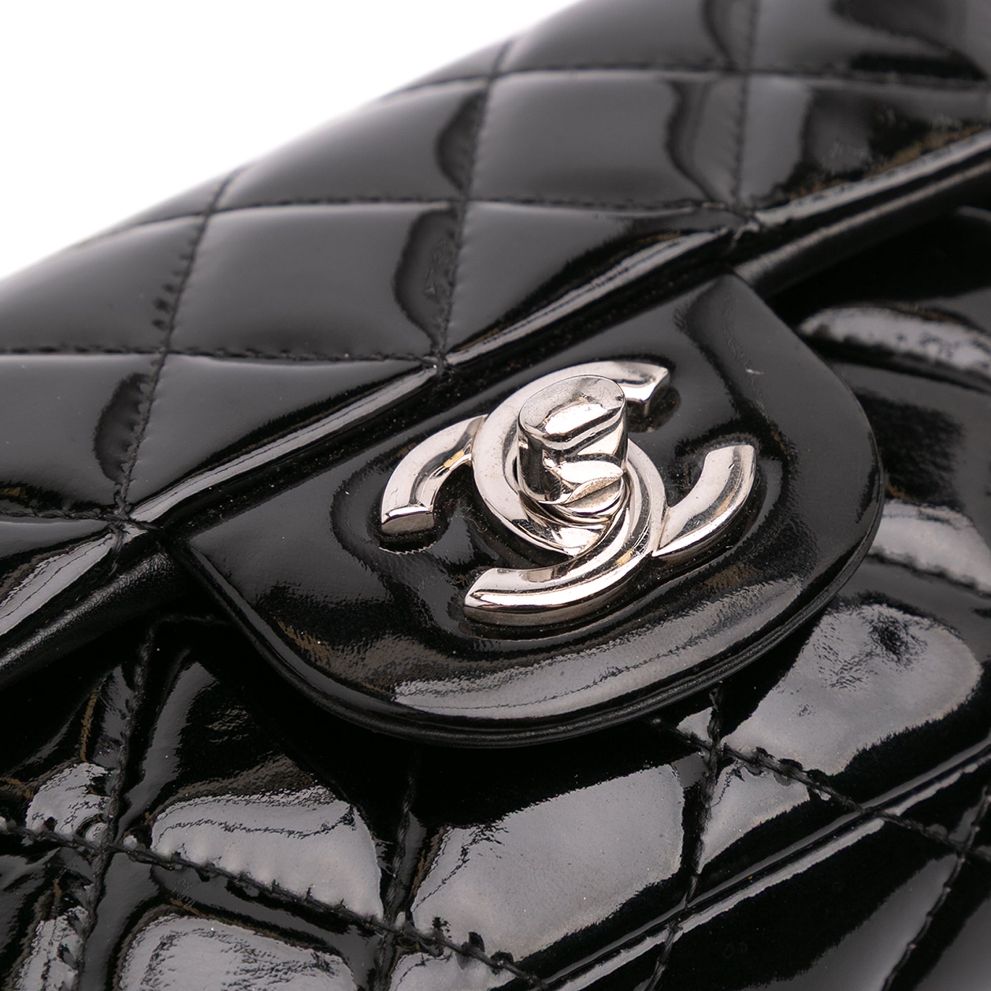 Chanel Extra Mini Rectangular Classic Patent Single Flap - image 7