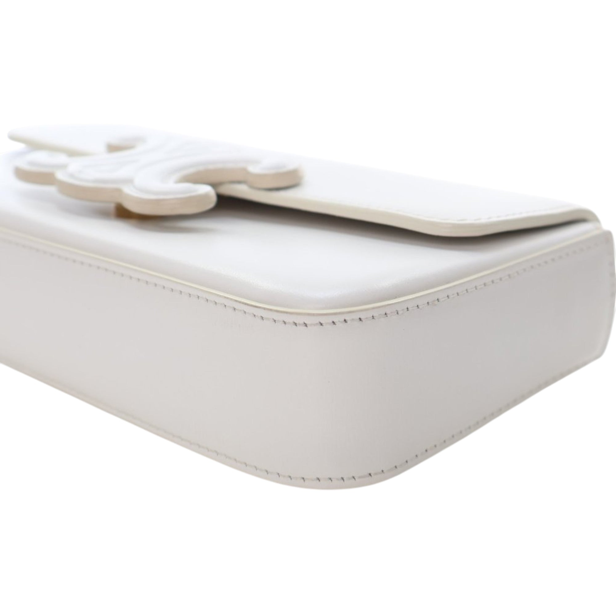 Celine Calfskin Cuir Triomphe Chain Shoulder Bag - image 8
