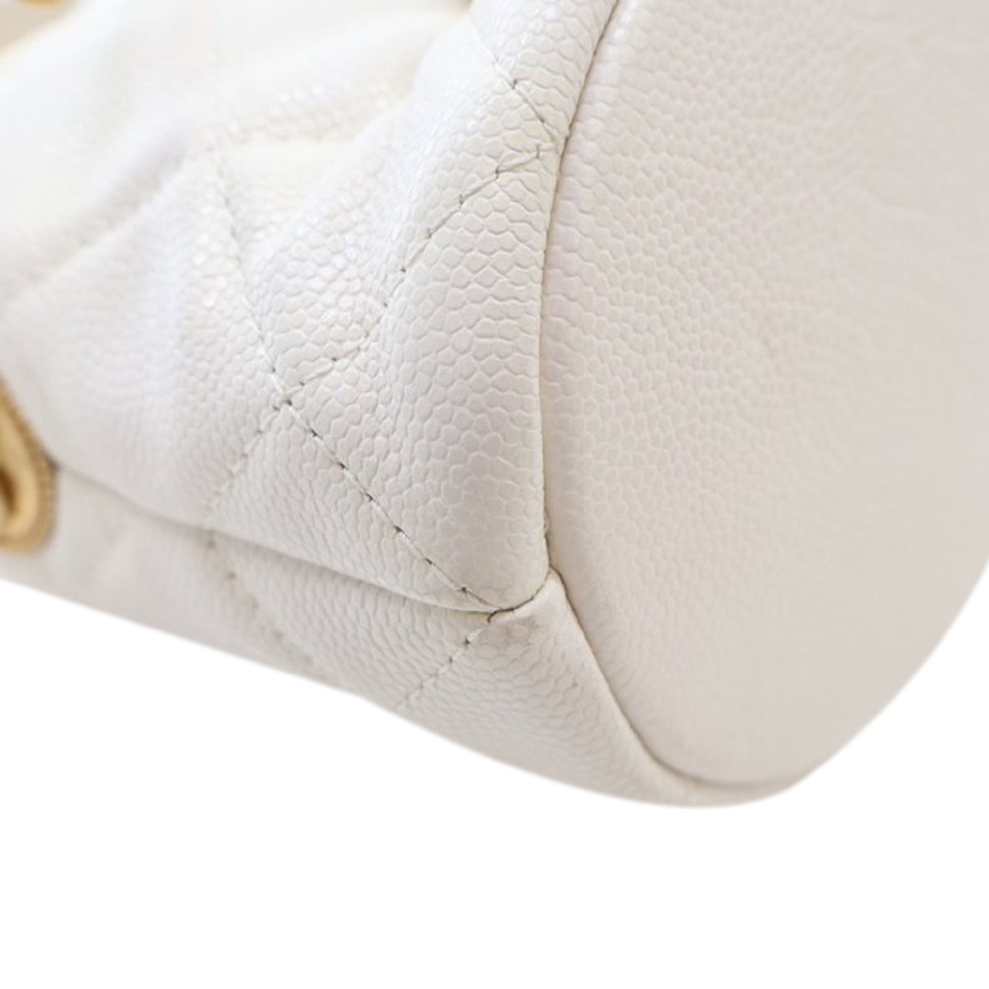 Chanel Mini Quilted Caviar Twist Your Buttons Drawstring Bucket Bag - image 8