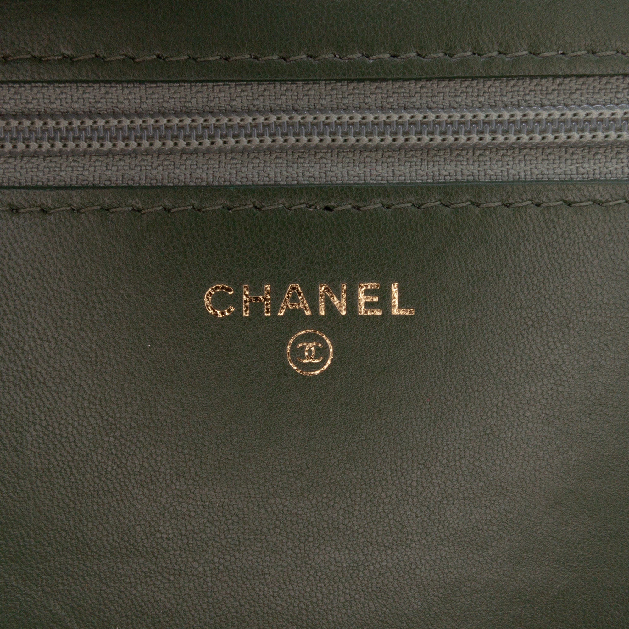 Chanel Chevron Crumpled Calfskin Boy Wallet On Chain - image 5