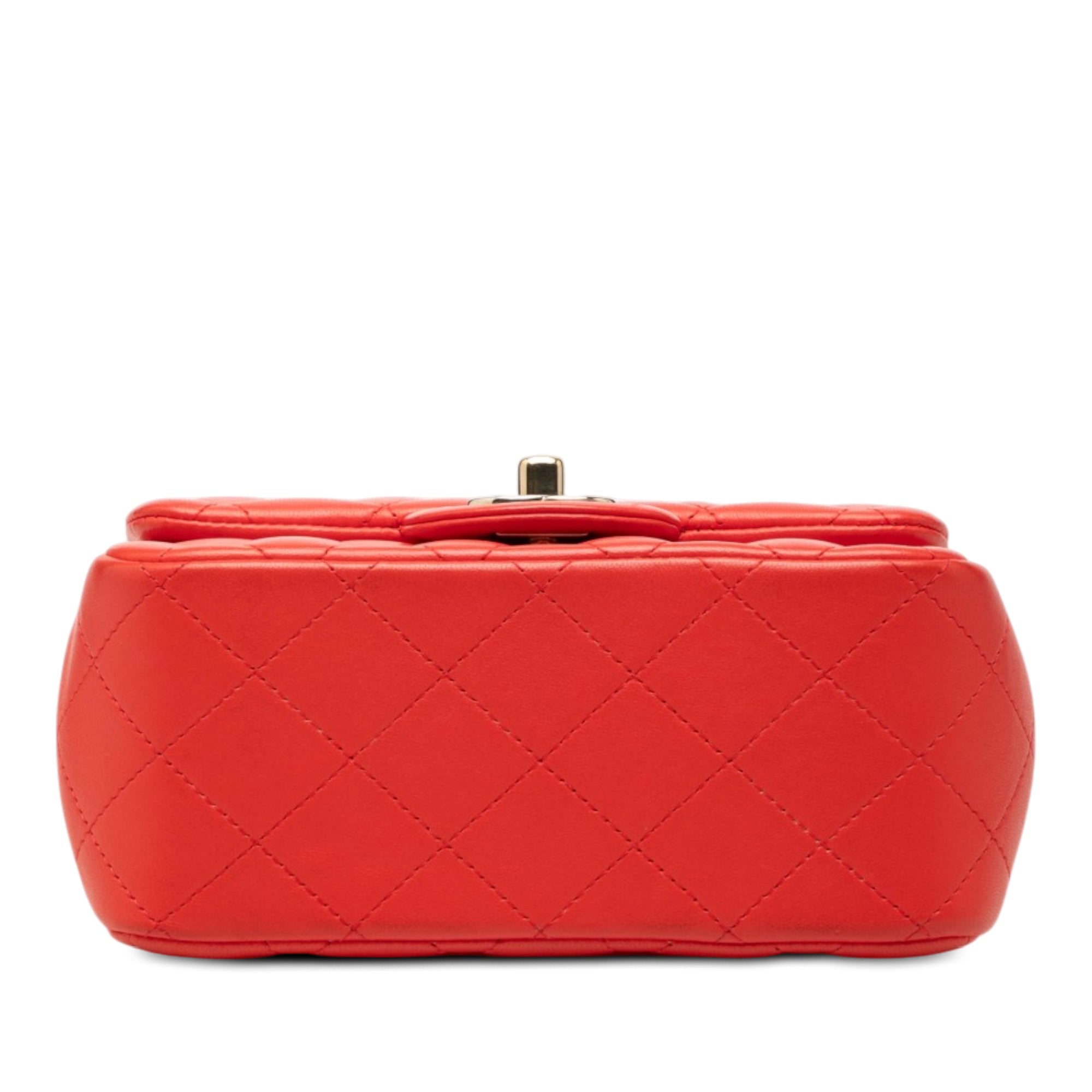 Chanel Mini Square Classic Lambskin Single Flap - image 3