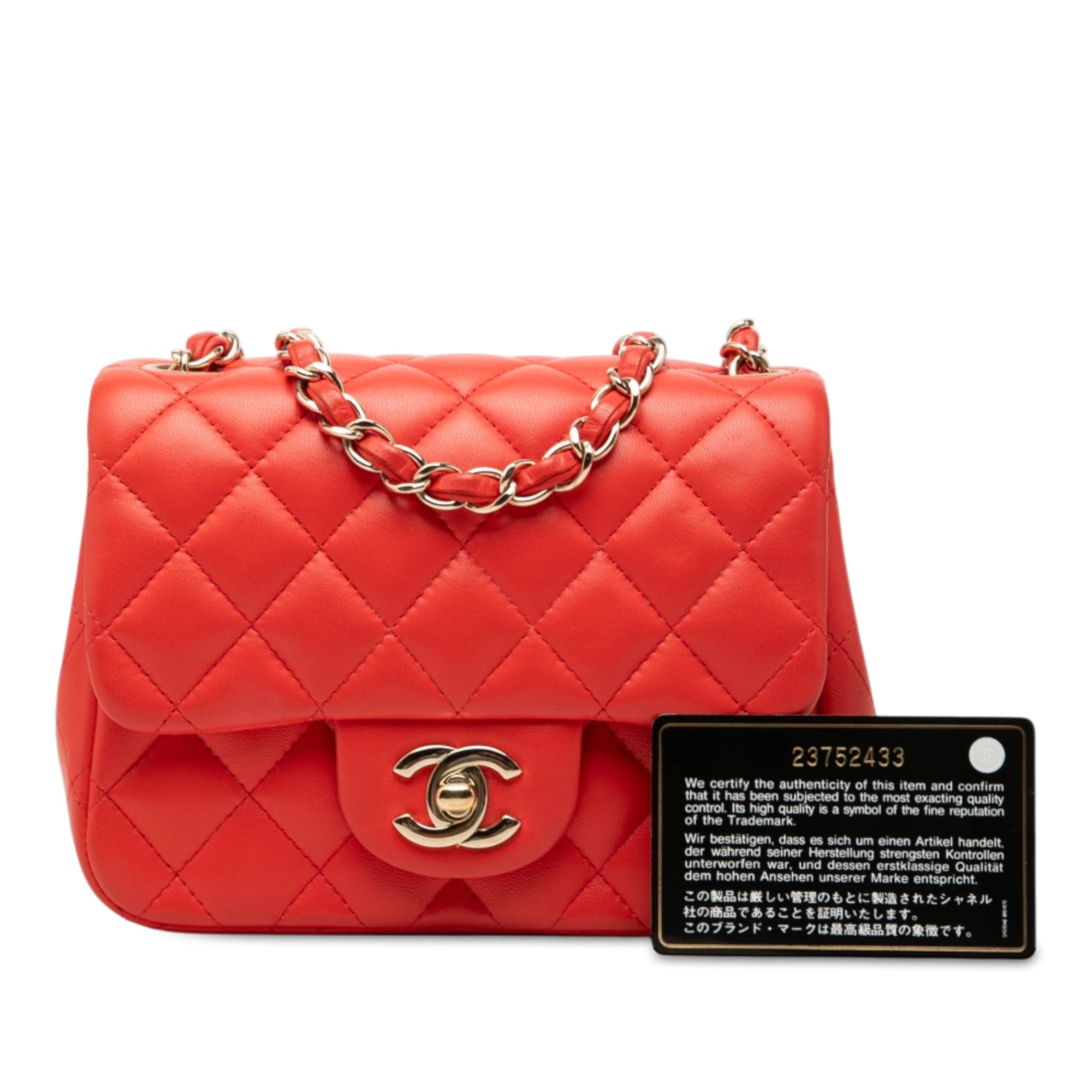 Chanel Mini Square Classic Lambskin Single Flap - image 7