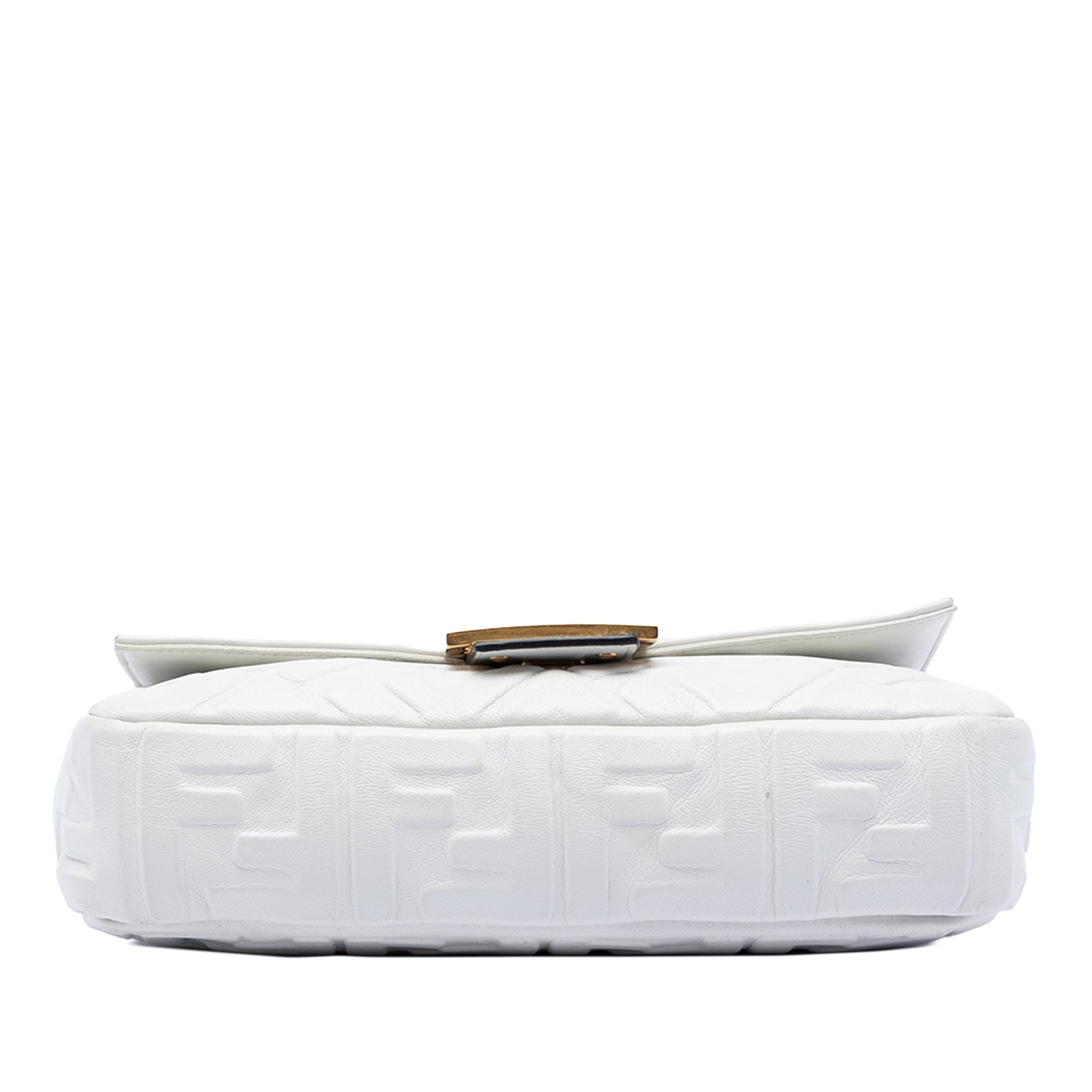 Fendi Zucca Embossed Leather Baguette Satchel - image 3