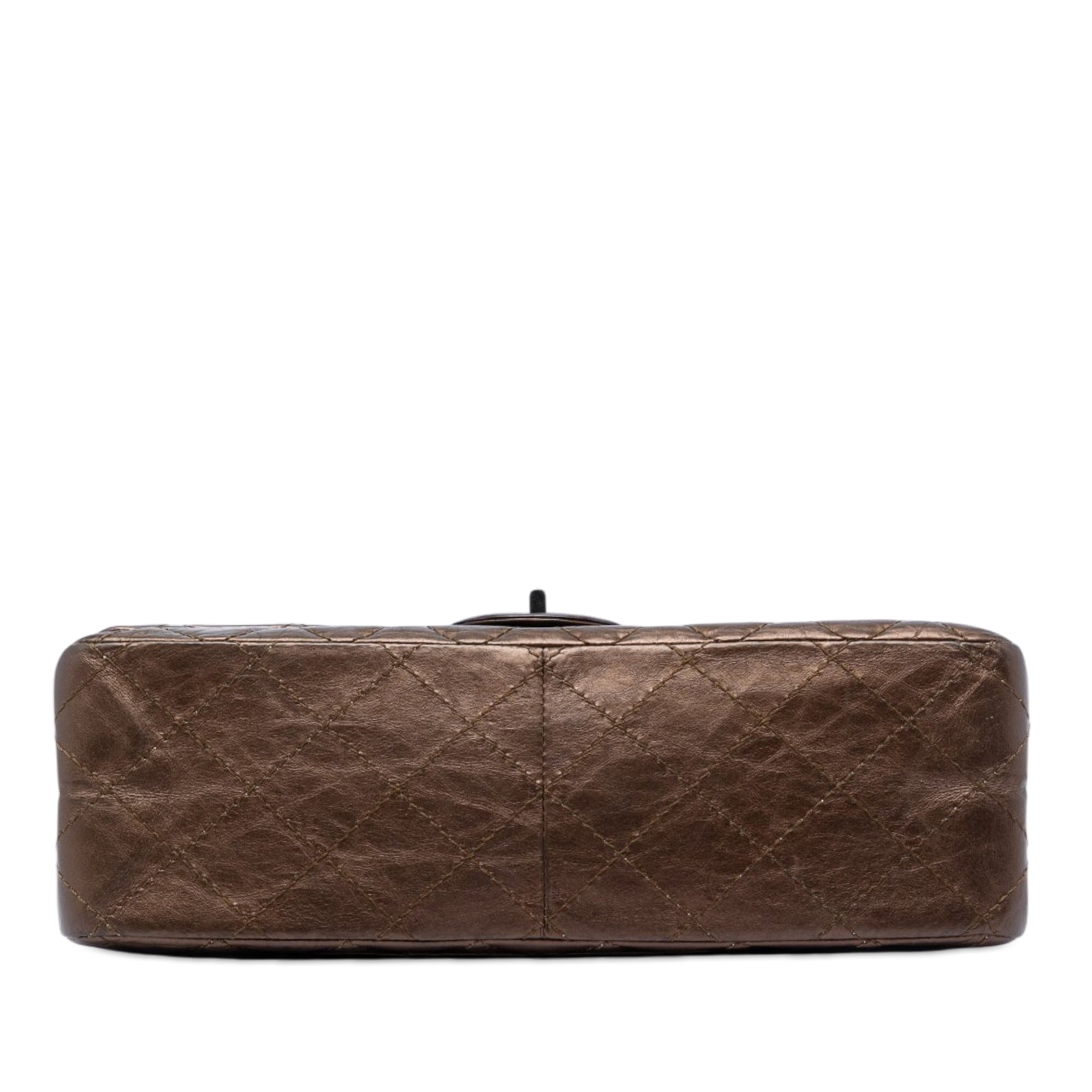 Chanel Quilted Metallic Aged Calfskin Reissue 2.55 Double Flap 226 - image 3