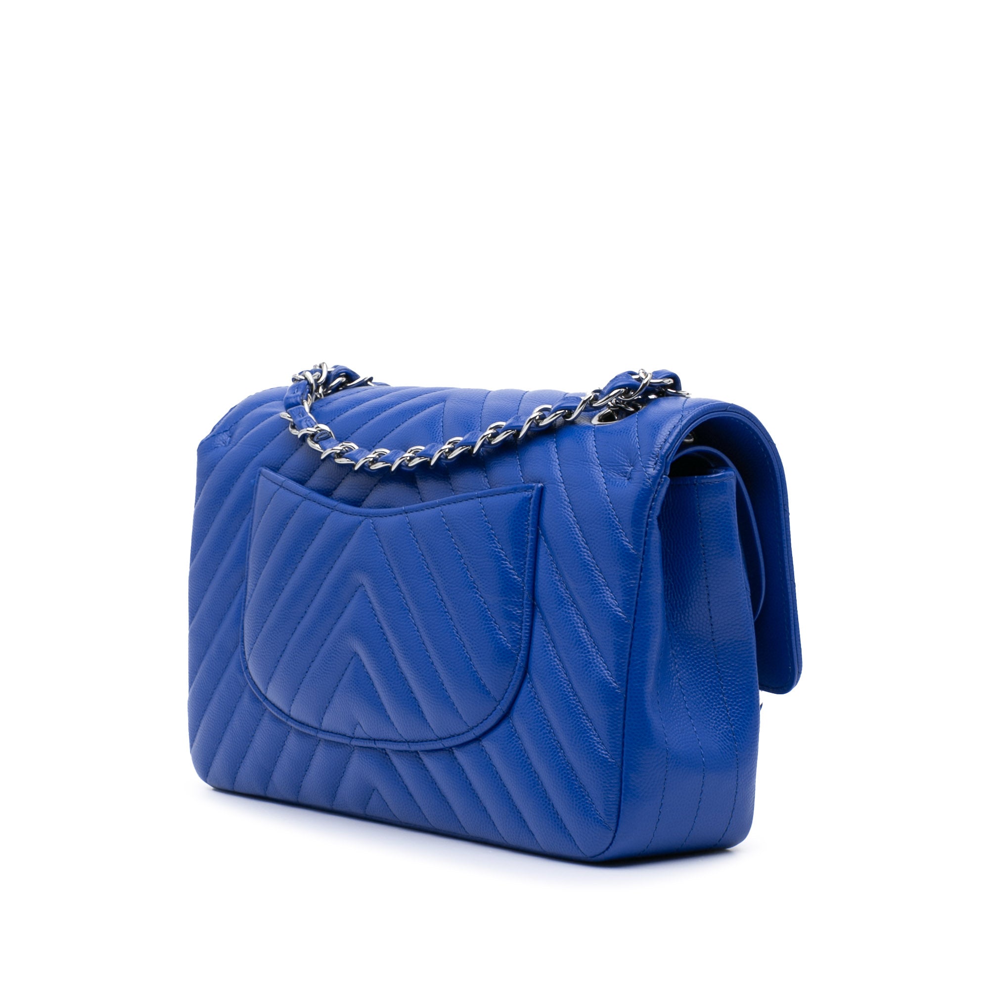 Chanel Medium Classic Chevron Caviar Double Flap - image 2