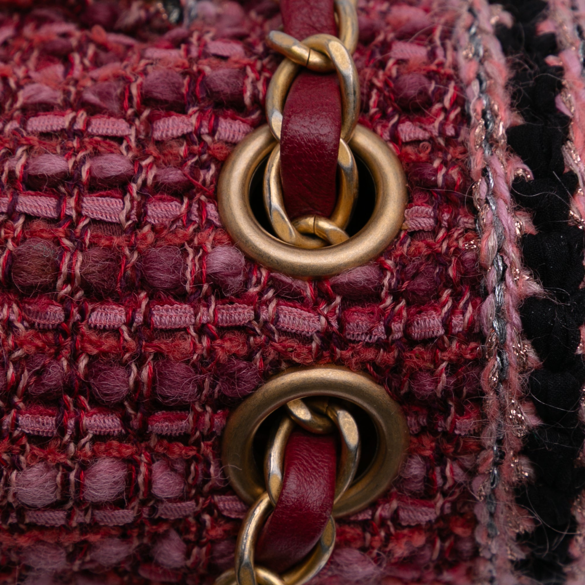 Chanel Medium Classic Tweed Braided Double Flap - image 8