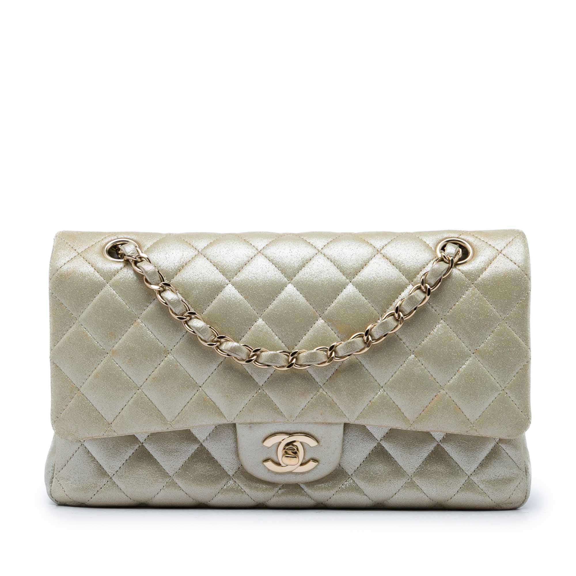 Chanel Medium Classic Iridescent Lambskin Double Flap - image 1