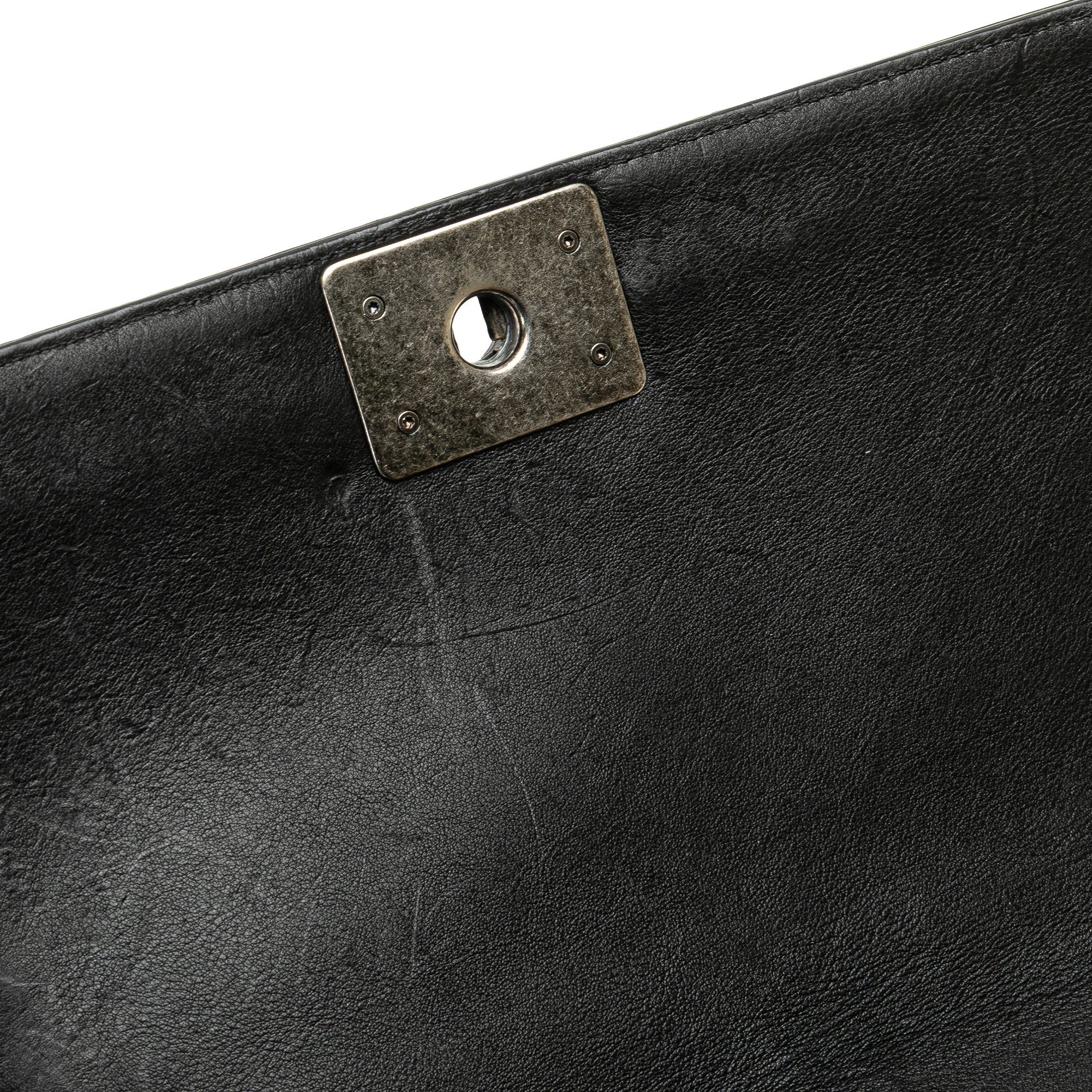 Chanel Old Medium Calfskin Double Stitch Boy Flap - image 10