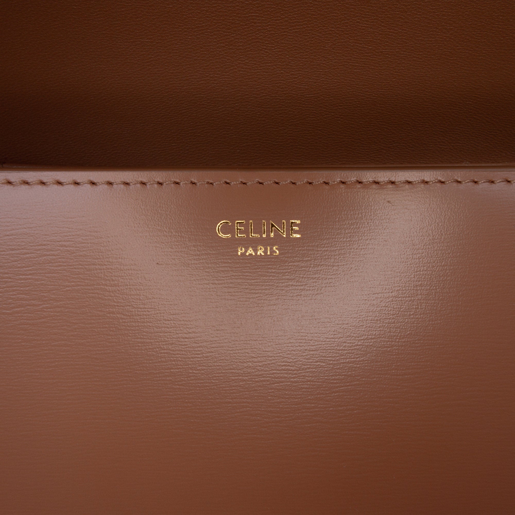 Celine Teen Shiny Calfskin Triomphe Crossbody - image 5
