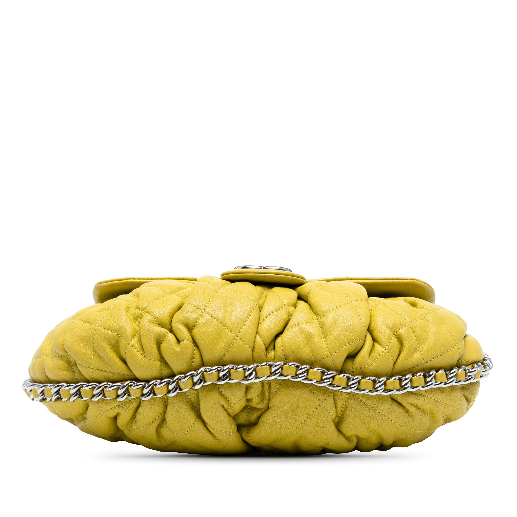 Chanel CC Quilted Lambskin Chain Around Flap - image 3