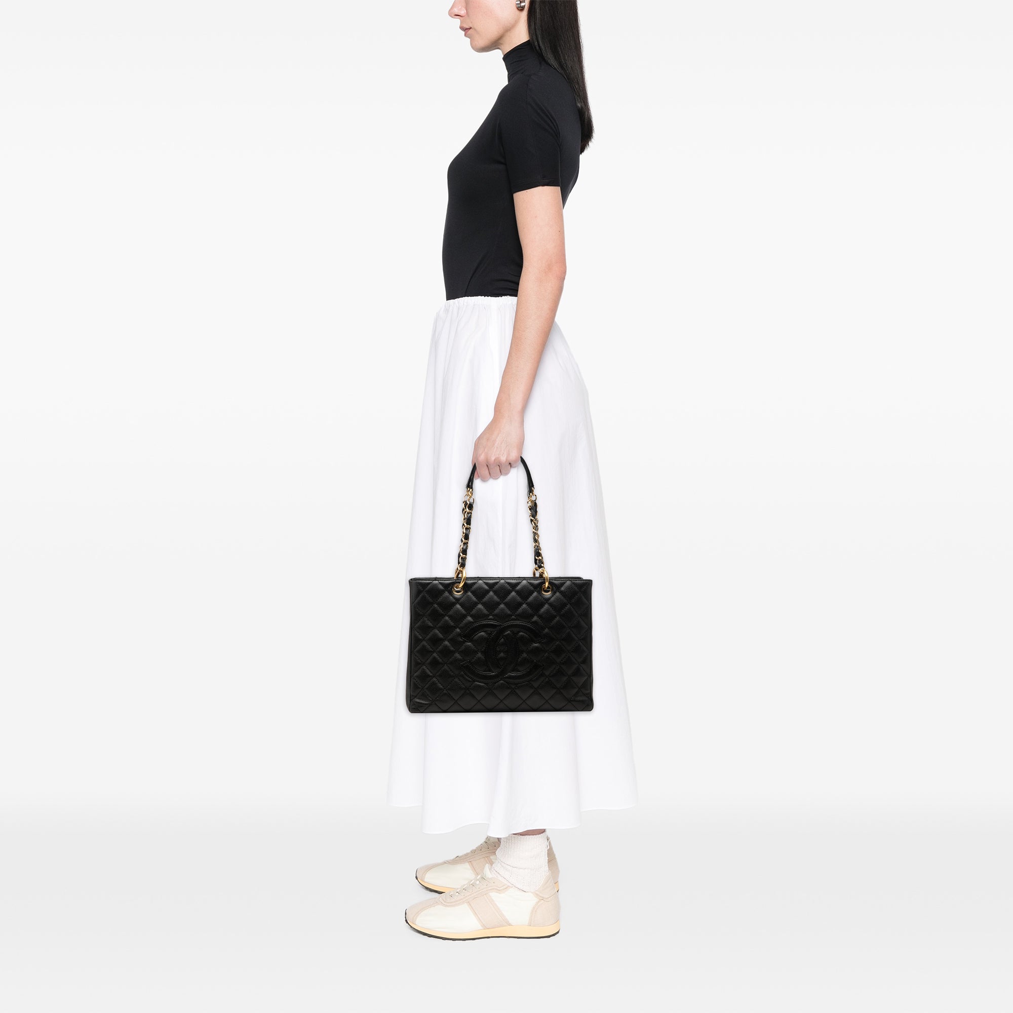Chanel Caviar Grand Shopping Tote - image 6