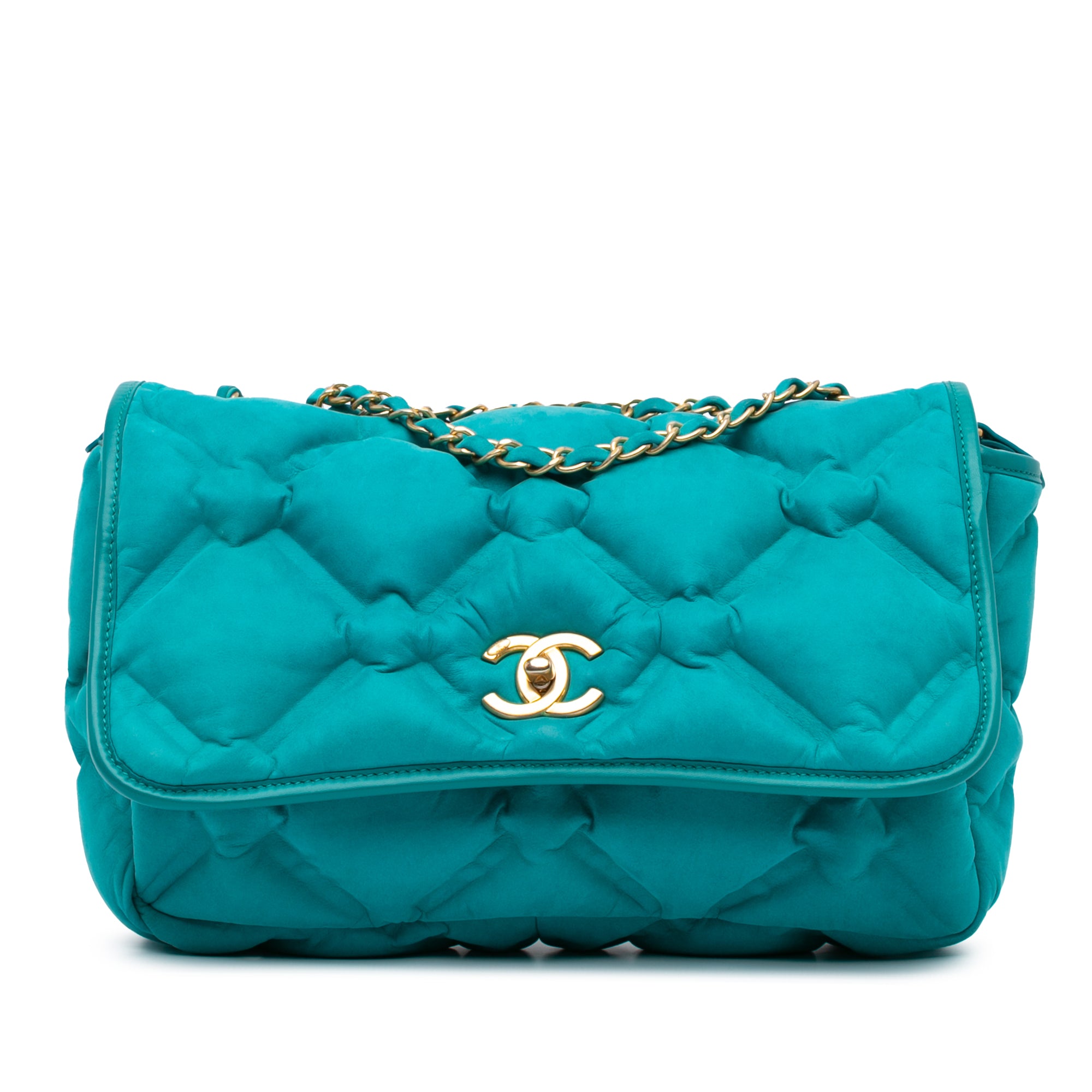 Chanel Small Iridescent Calfskin Chesterfield Flap - image 1