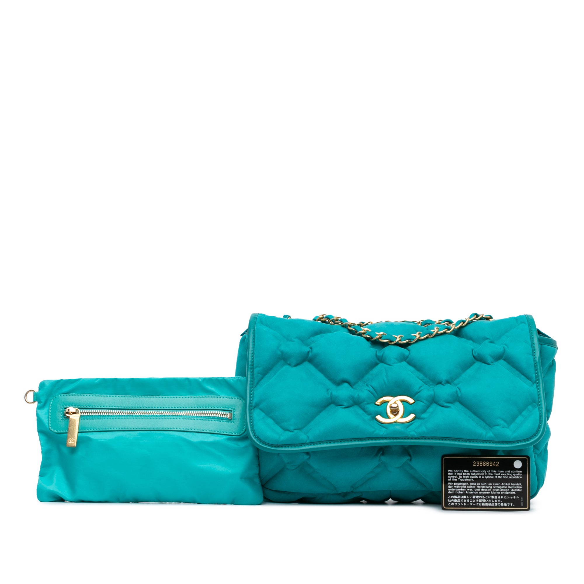 Chanel Small Iridescent Calfskin Chesterfield Flap - image 9