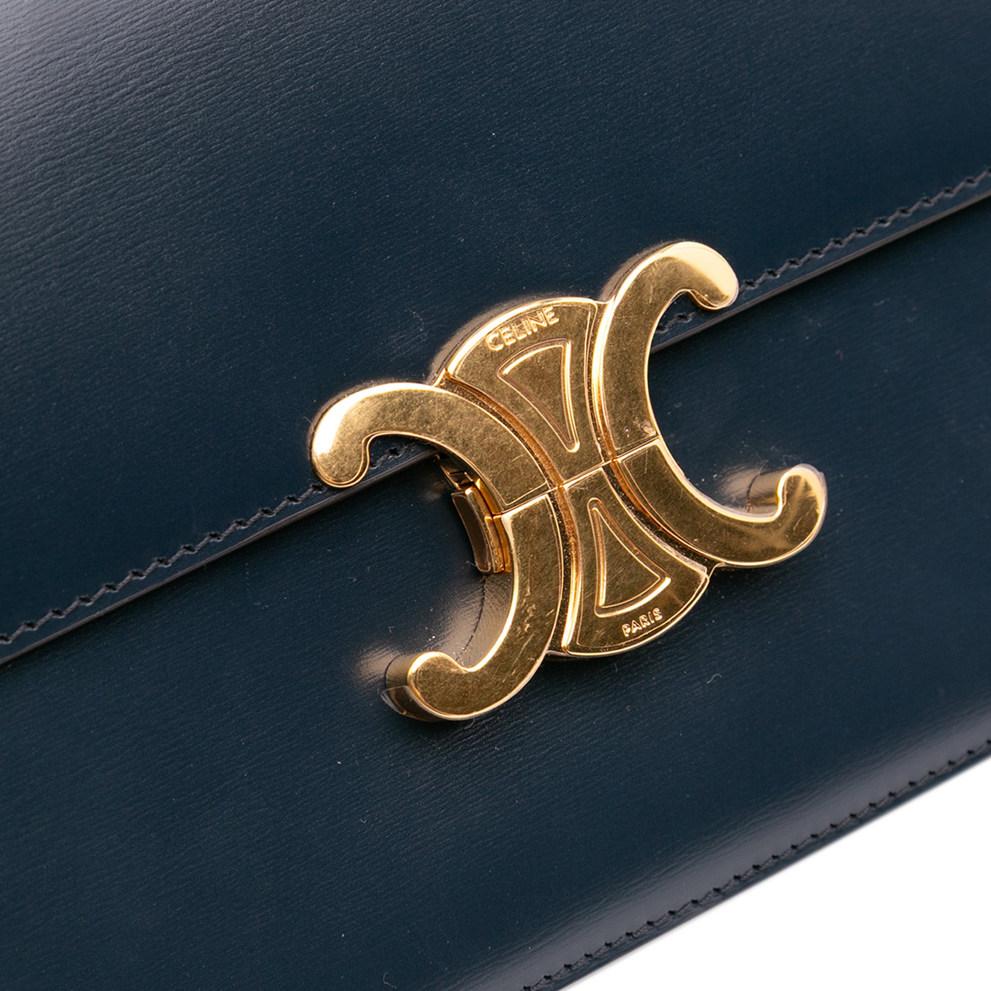 Celine Classique Shiny Calfskin Triomphe Crossbody - image 10