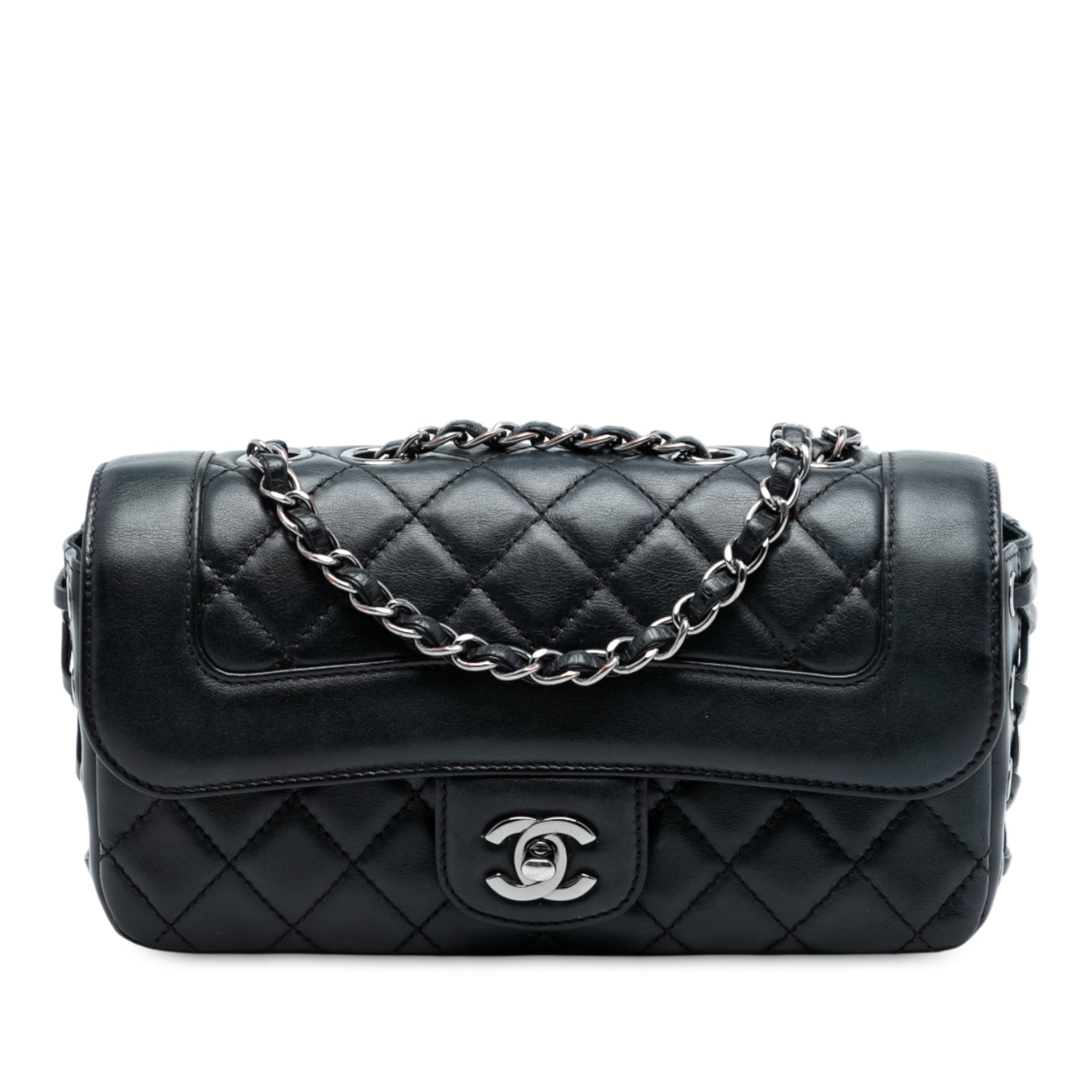 Chanel Small Quilted Lambskin Mademoiselle Chic Flap - image 1