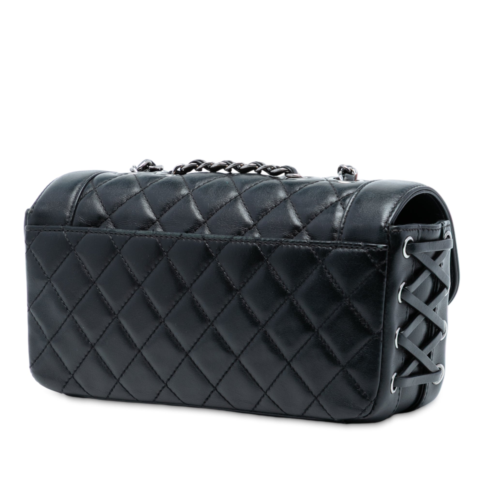 Chanel Small Quilted Lambskin Mademoiselle Chic Flap - image 2