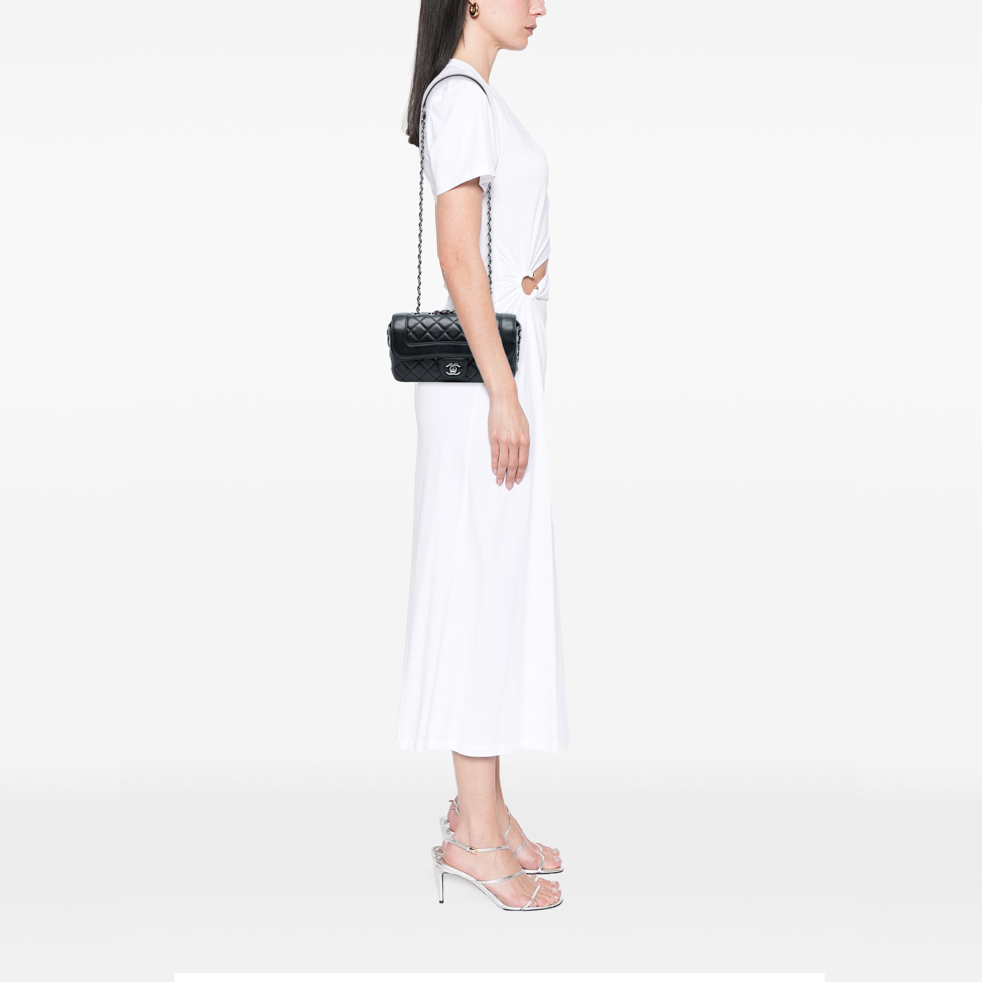 Chanel Small Quilted Lambskin Mademoiselle Chic Flap - image 8