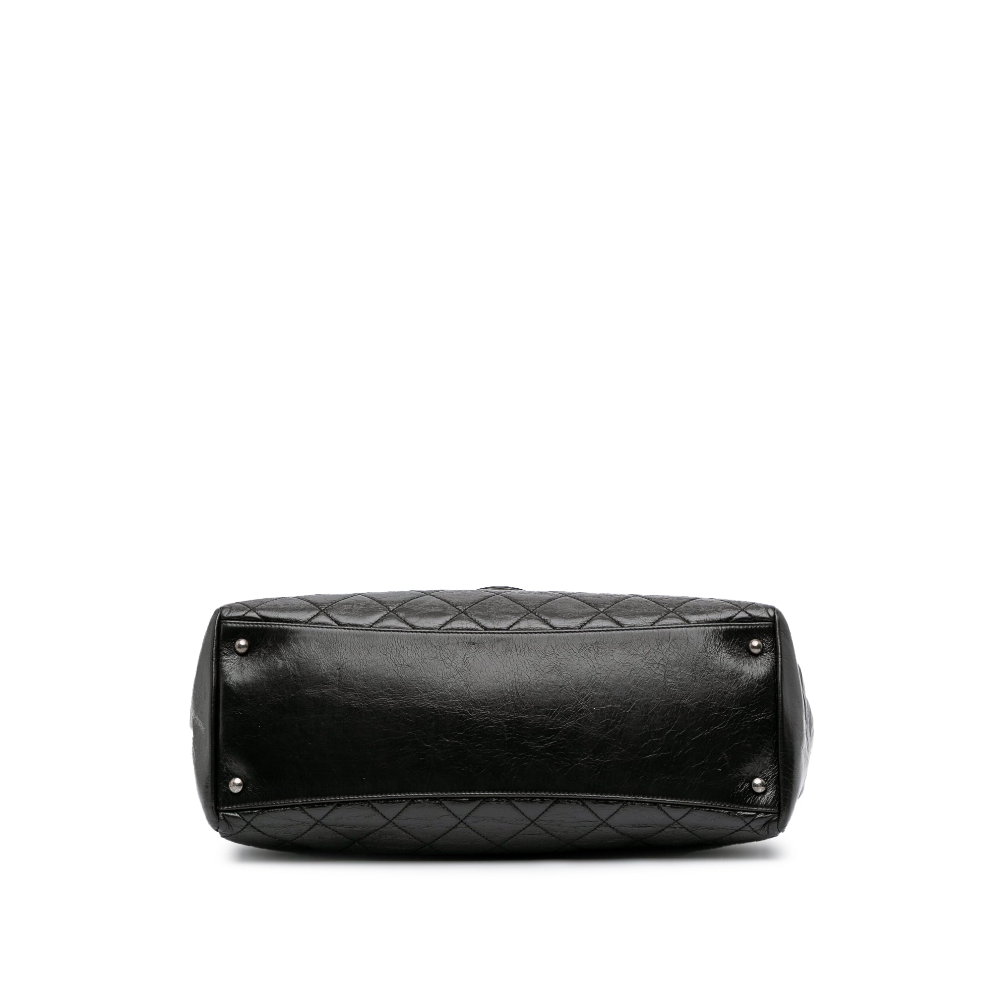 Chanel Large Quilted Glazed Calfskin Duo Color Tote - image 3